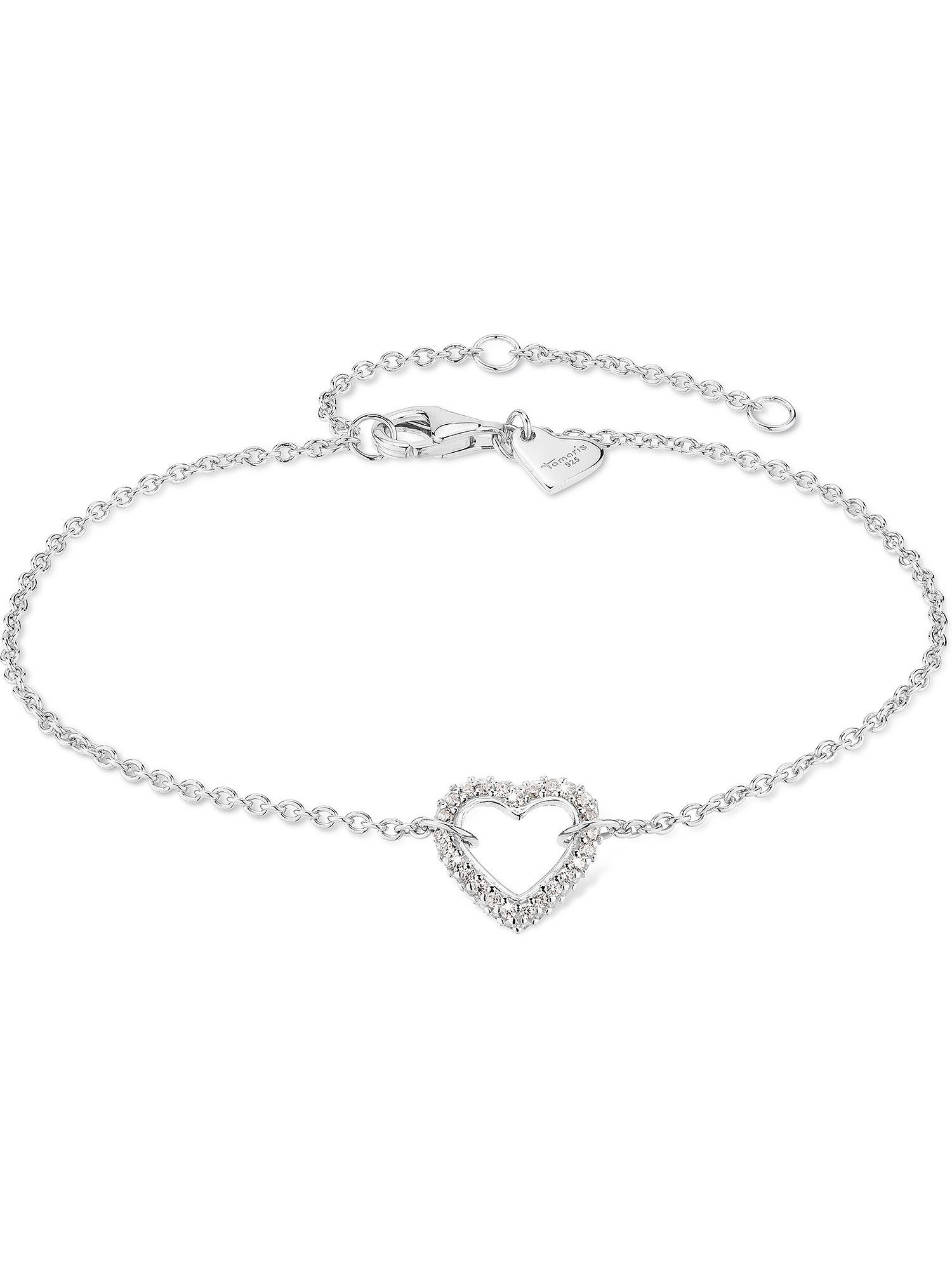 Tamaris Edelstahlarmband Tamaris Damen-Armband 925er Silber 77 Zirkonia, Trendig
