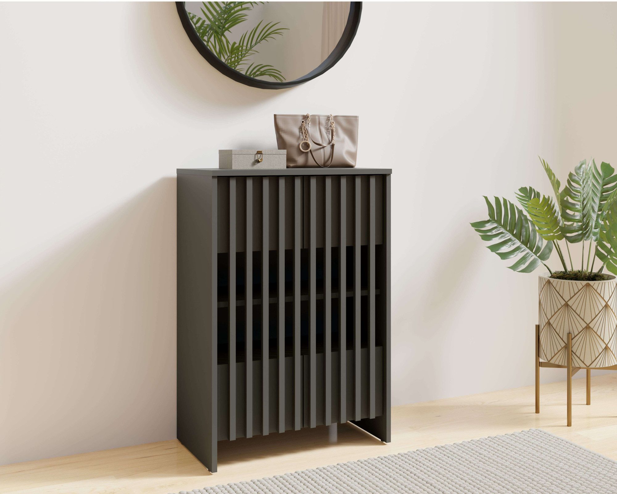 Home affaire Schuhschrank MURET Schuhregal mit vier Fächer und zwei Türen, günstig online kaufen