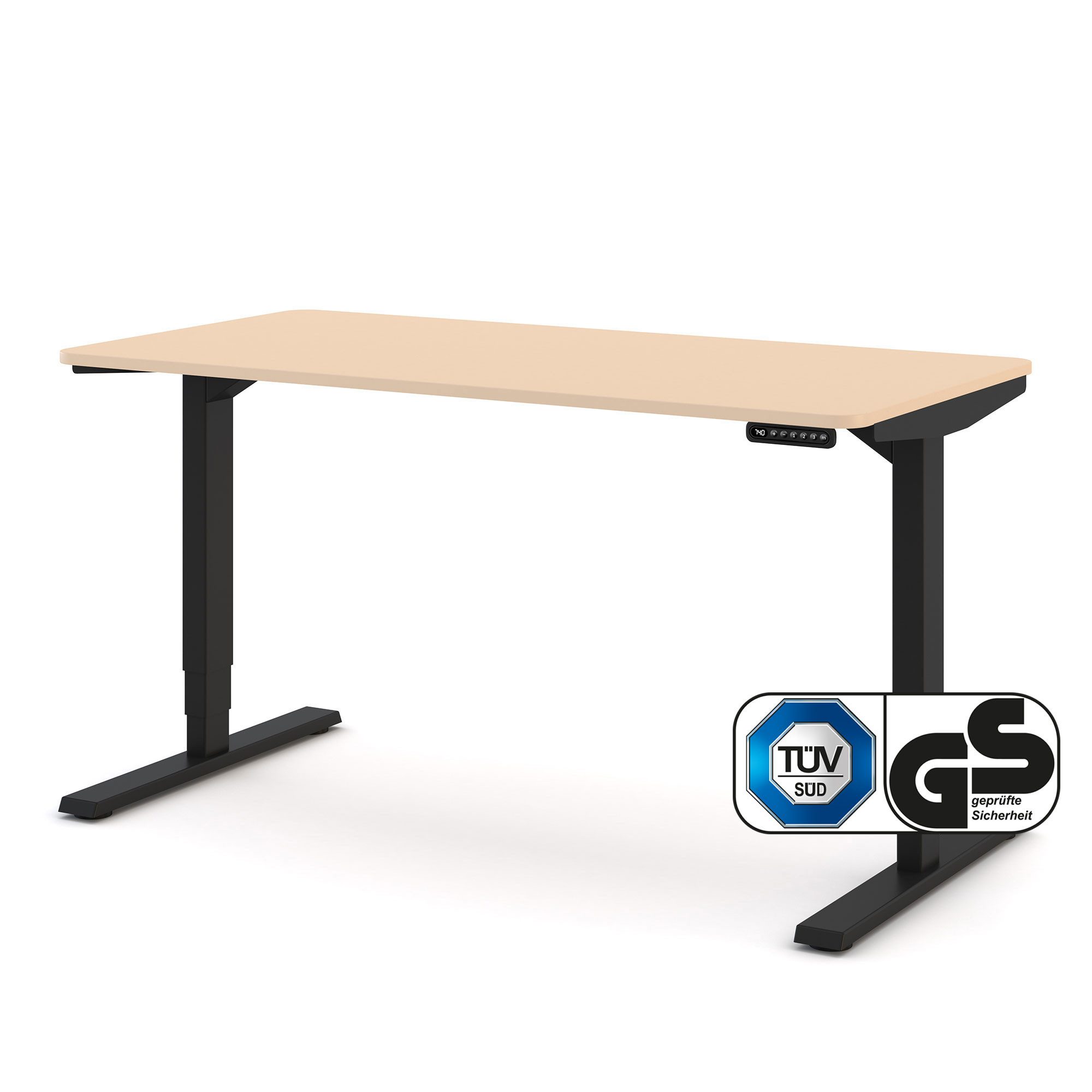 ASSMANN Büromöbel Schreibtisch Y-LINE Curved (140x70cm günstig online kaufen