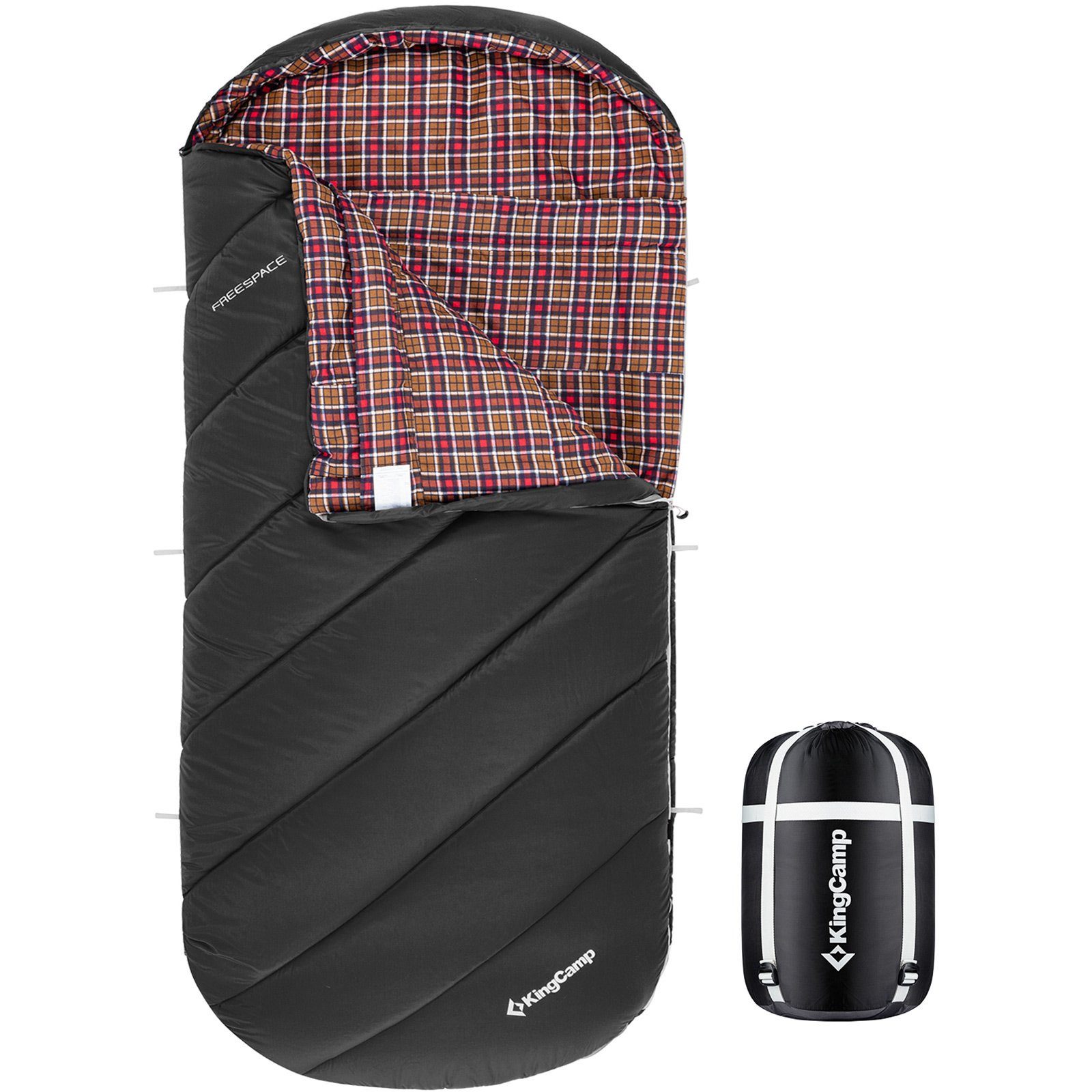 KingCamp Schlafsack Deckenschlafsack Freespace 250 Winter - Schlafsack