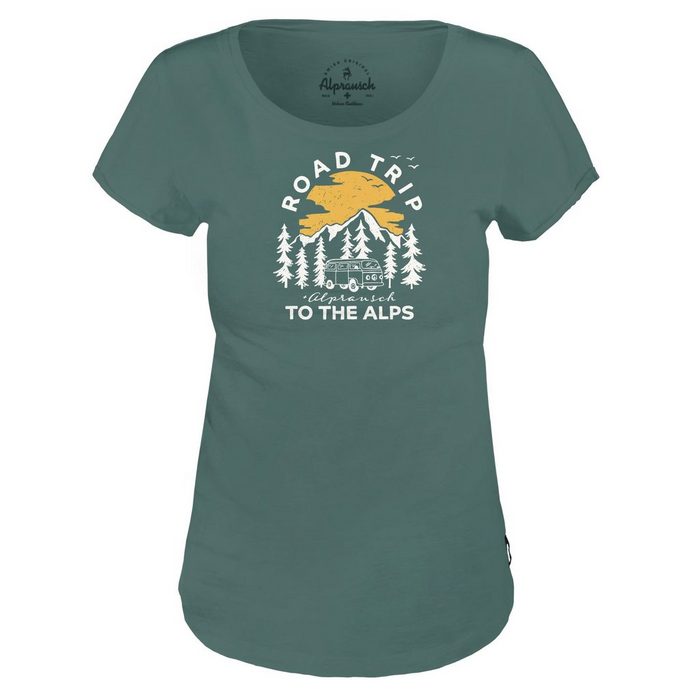 Alprausch T-Shirt Alprausch W Road Trip T-shirt Damen Kurzarm-Shirt