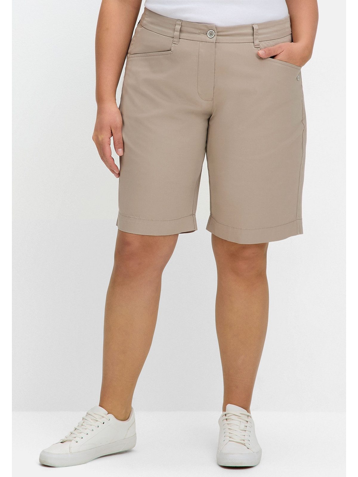 Sheego Bermudas Große Größen in Chino-Optik
