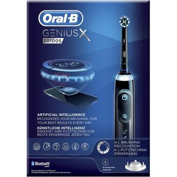 Oral-B Elektrische Zahnbürste Genius X 20100S - Elektrische Zahnbürste - midnight black