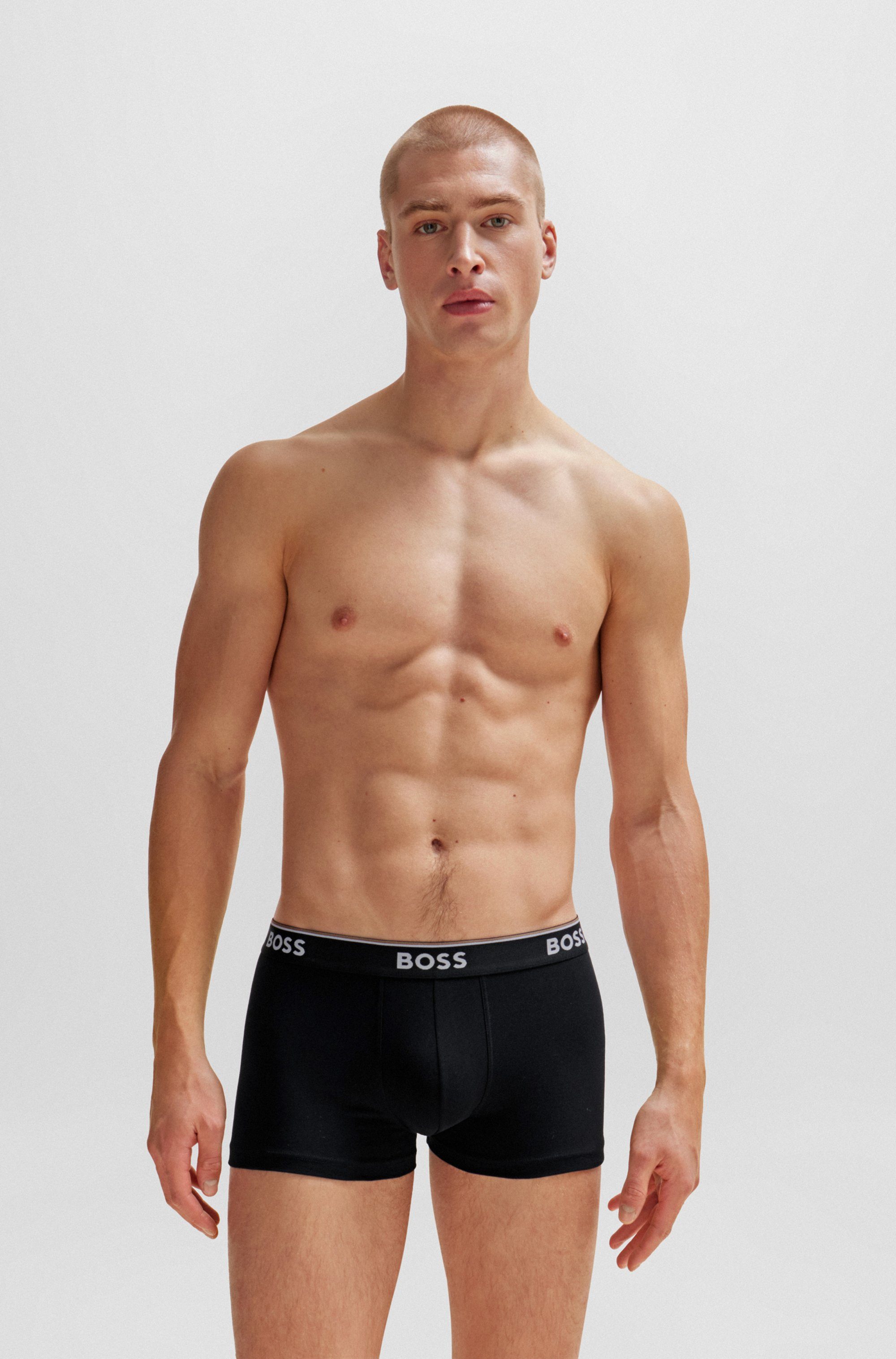 BOSS Boxer TRUNK 3 PACK (3-St) BOSS Schriftzug auf dem Bund günstig online kaufen