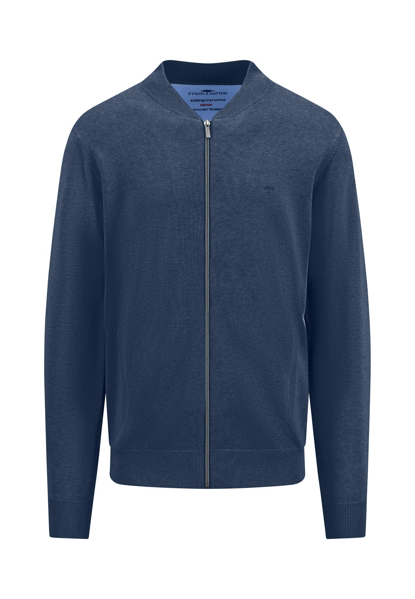 FYNCH-HATTON Strickjacke Fynch-Hatton Herren Strickjacke - navy (1-tlg)