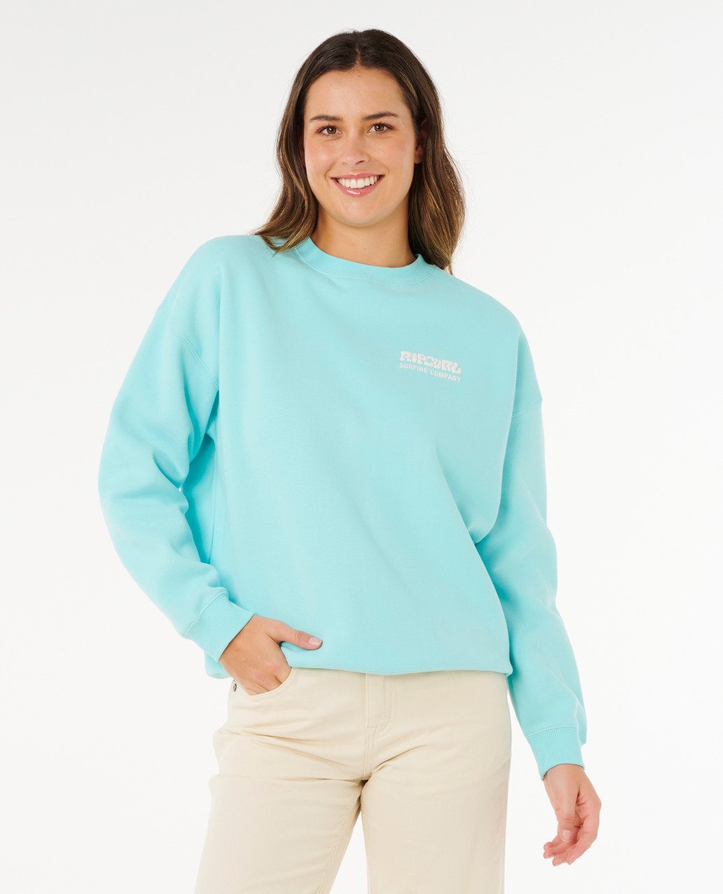 Rip Curl Kapuzenpullover Rip Curl Surf Puff Inspired Crew Fleece