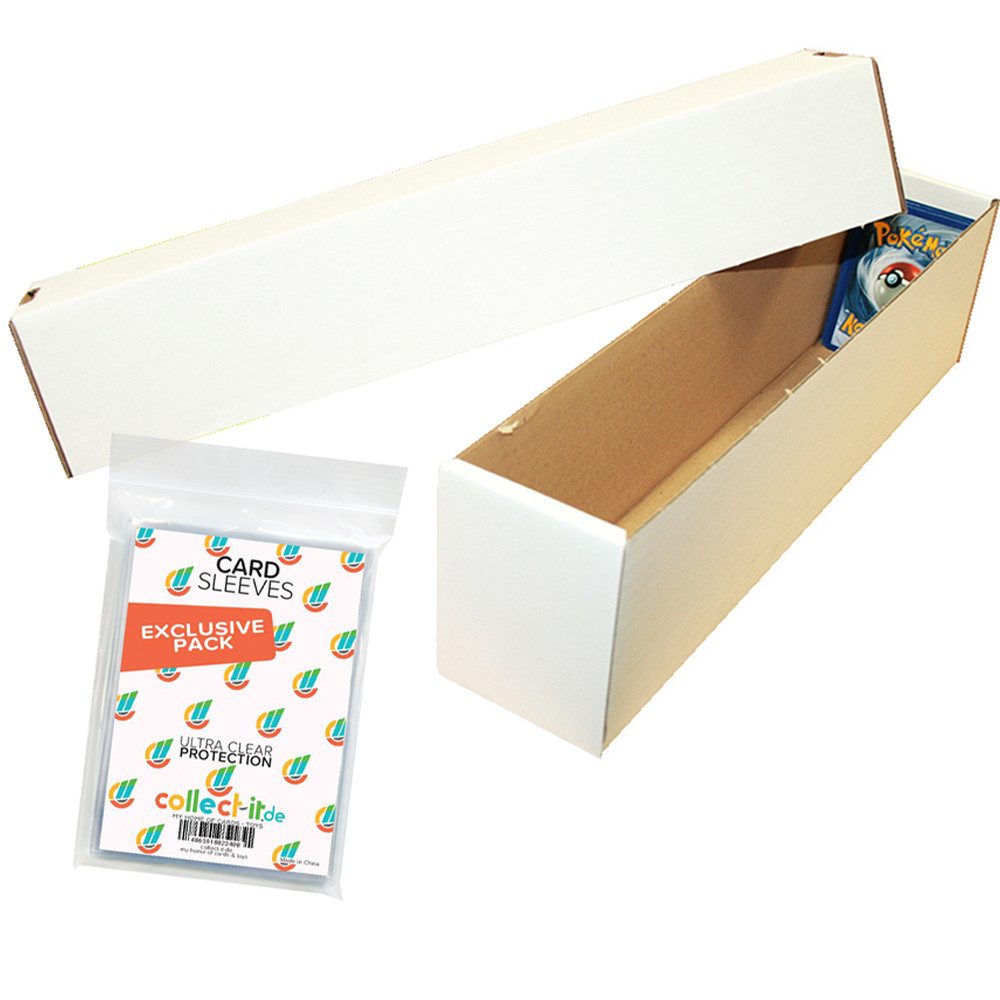 collect-it.de MY HOME OF CARDS + TOYS Sammelkarte Riesen Deck-Box Aufbewahrung (weiß) für 1000 Karten +Sleeves