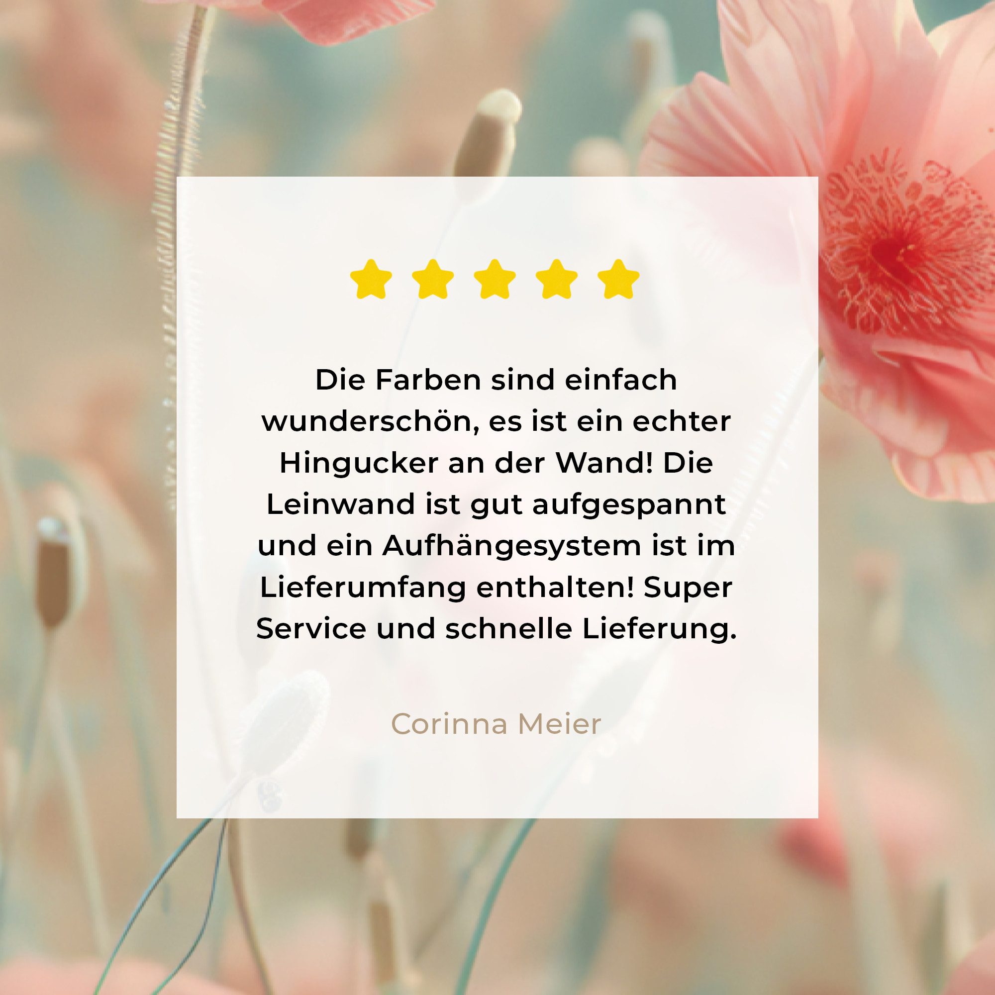 OneMillionCanvasses® Leinwandbild Blumen - Natur - Mohnblumen - Blumenfeld, Fotodruck (1 St), Leinwand Bilder Klein, Wand Dekoration Aesthetic 30x20 cm – Bild 5 von 5
