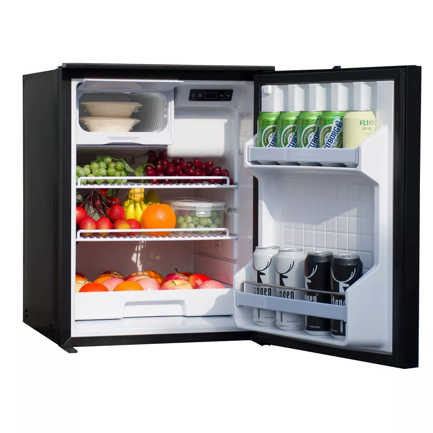 Smad Einbaukühlschrank DSP-85BY1-A3, 63 cm hoch, 47.5 cm breit, 85L,Auto-Anschluss,Camping,mit Gefrierfach