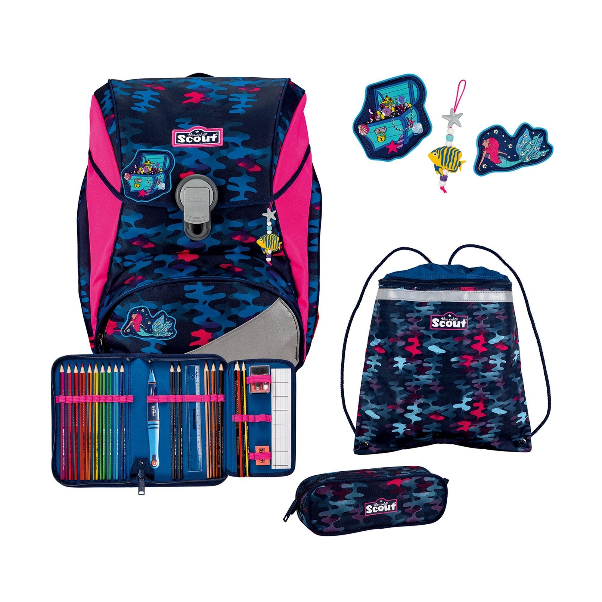 Scout Schulranzen Alpha (4-tlg), Polyester