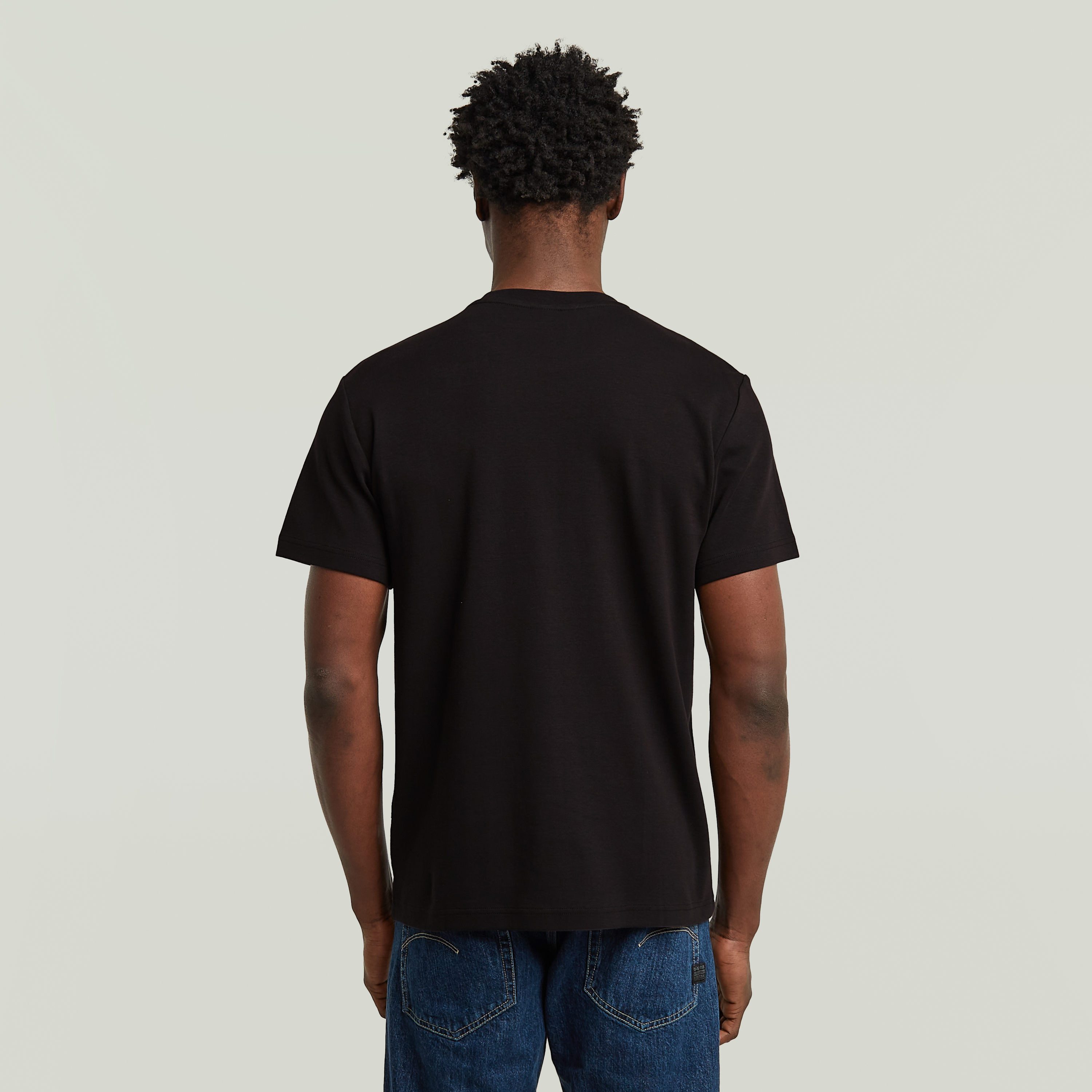 G-STAR T-Shirt Script mit Rundhals, aus Baumwolle