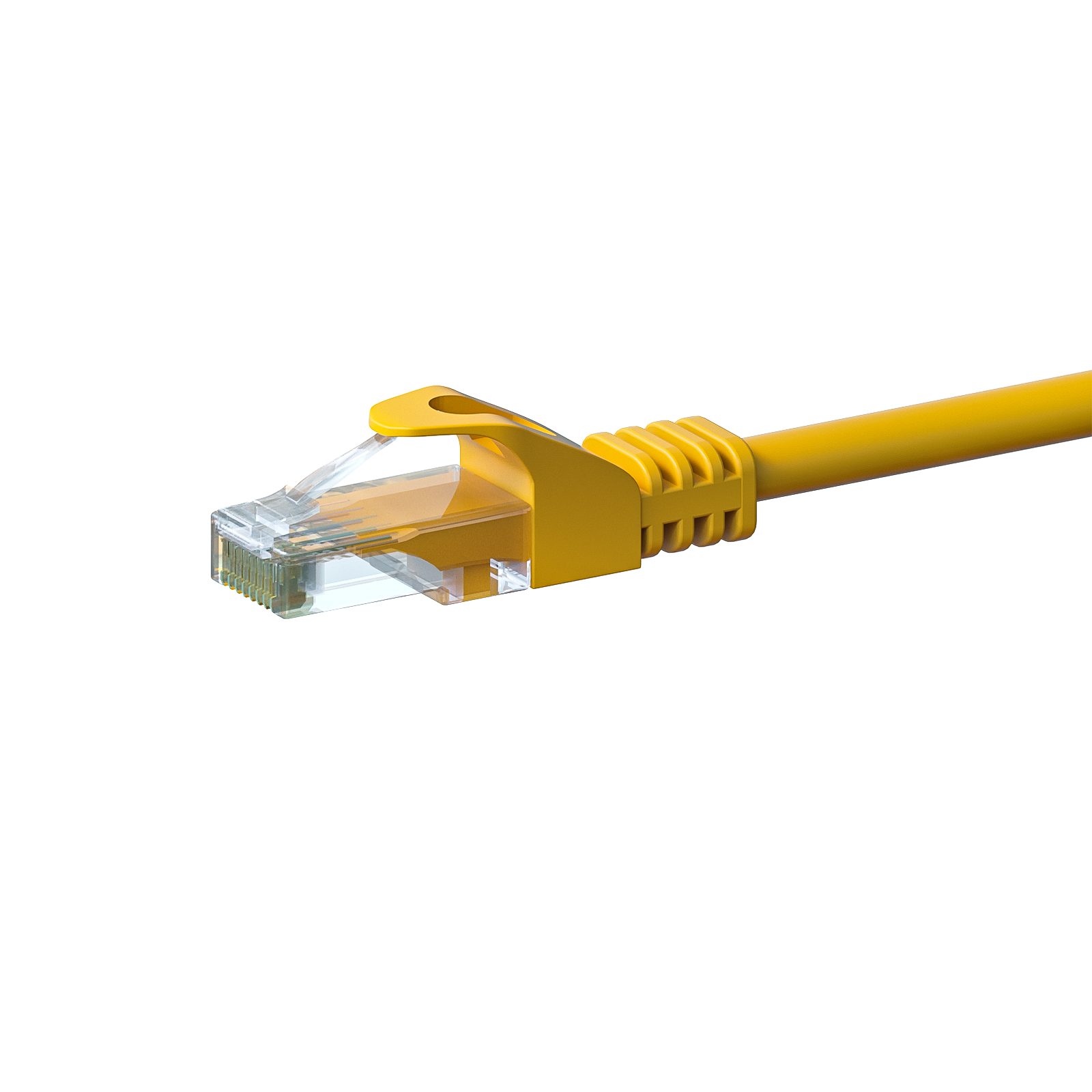 Danicom CAT 6 Netzwerkkabel U/UTP - 0,25 Meter - Gelb - CCA Netzwerkkabel, RJ45, RJ45 (25 cm), Cat6, CCA