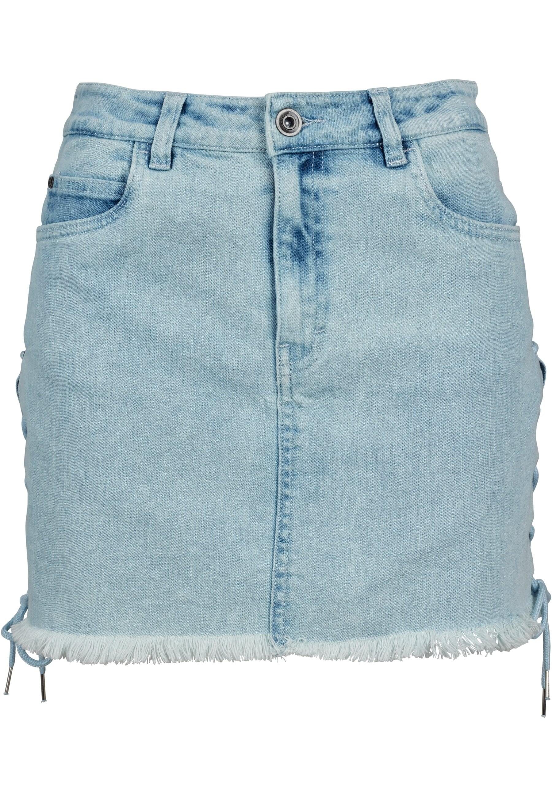 Jerseyrock Urban Classics Damen Ladies Denim Lace Up Skirt