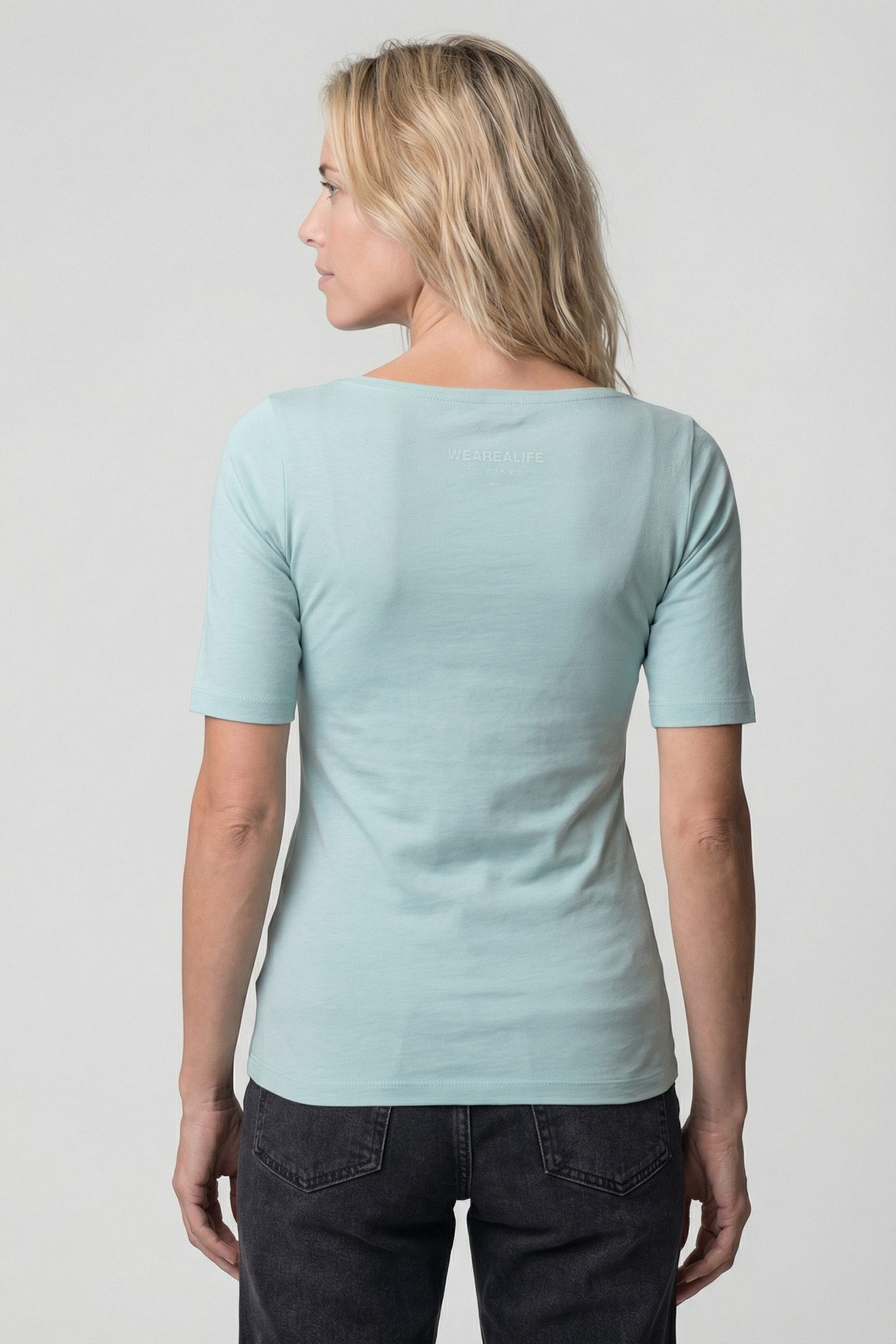 Alife & Kickin Rundhalsshirt leichtes Sommer-Top aus Bio-Baumwolle mit Halbarm – Bild 3 von 5