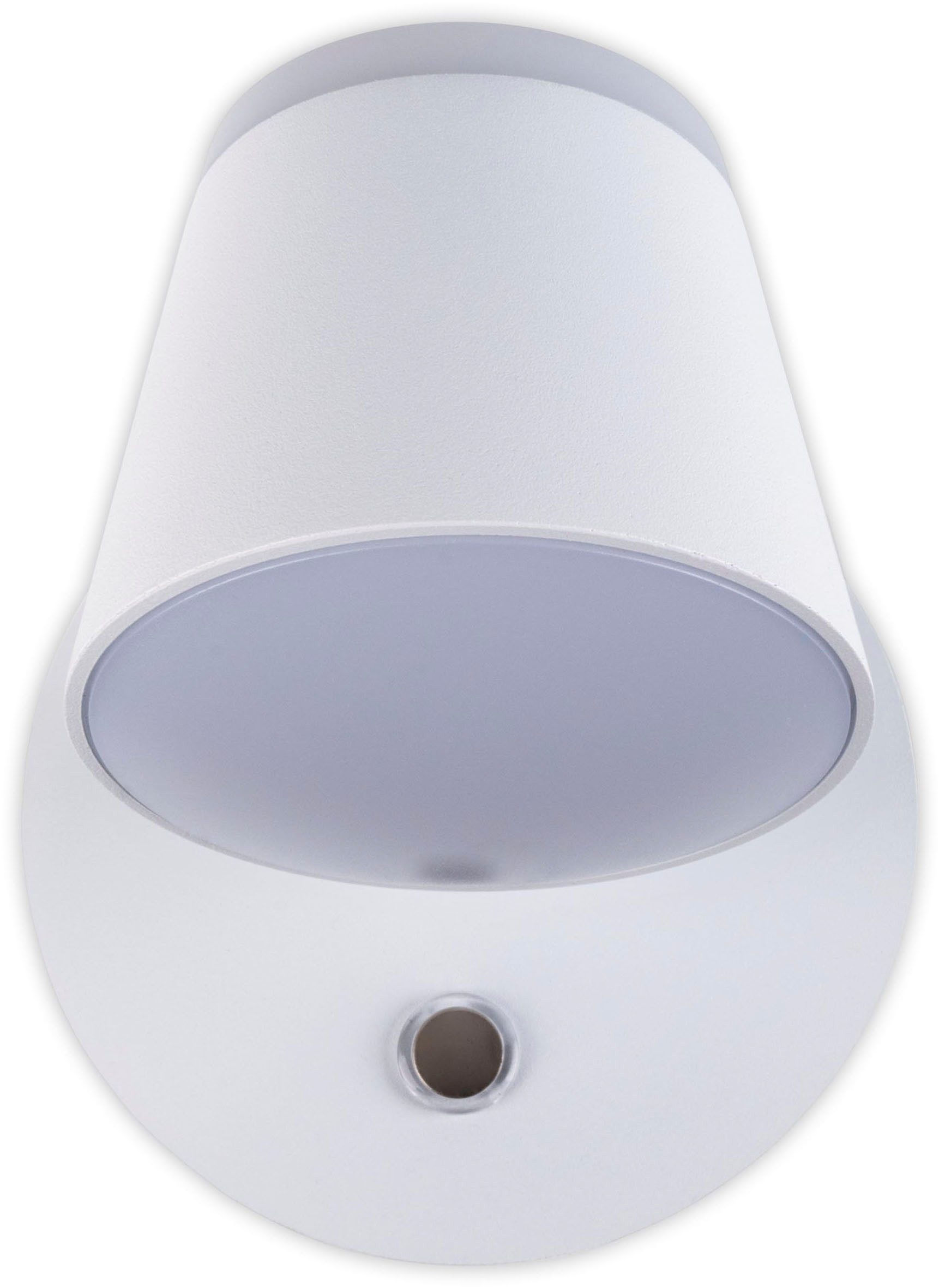 näve LED Wandleuchte Tondo, Dimmfunktion, Memoryfunktion, USB-Ladefunktion, LED fest integriert, Warmweiß, magnetisch, Akku Aufladung per USB-C Kabel, dimmbar per touch, Memory