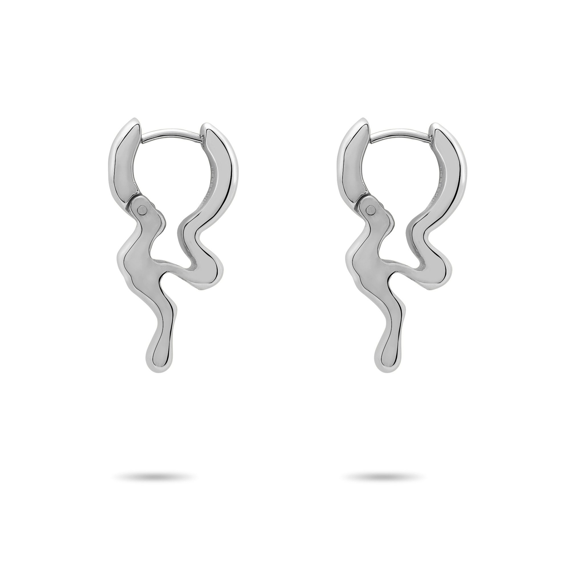 Paar Creolen Schmuck Geschenk Edelstahl Ohrringe The Melting Organic