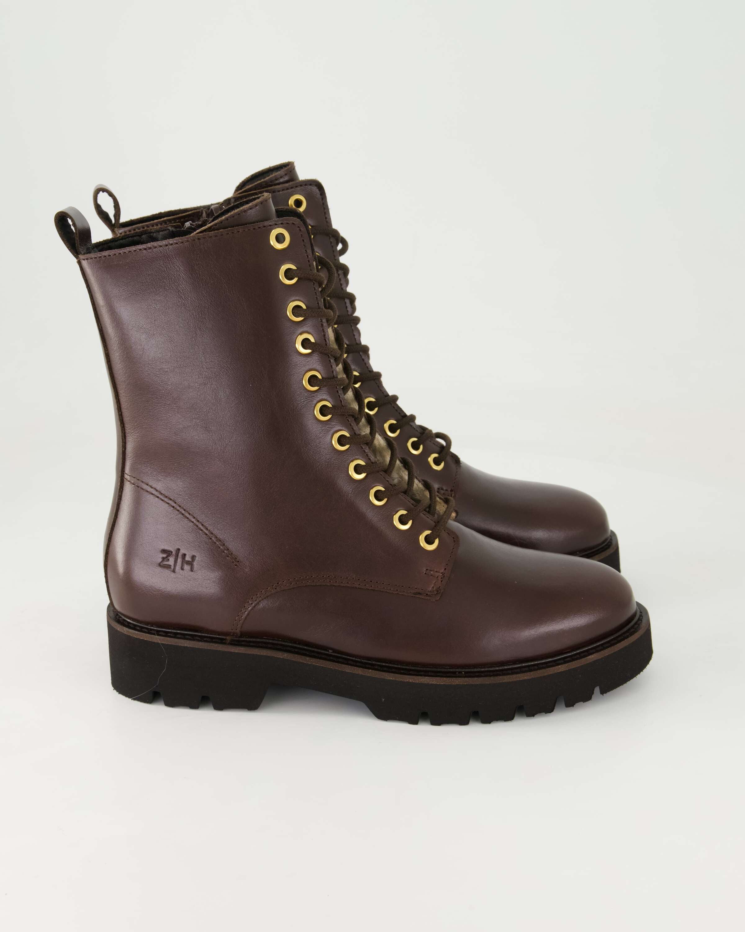 ZAHIRA B-1970/A Schnürstiefelette Obermaterial: Leder
