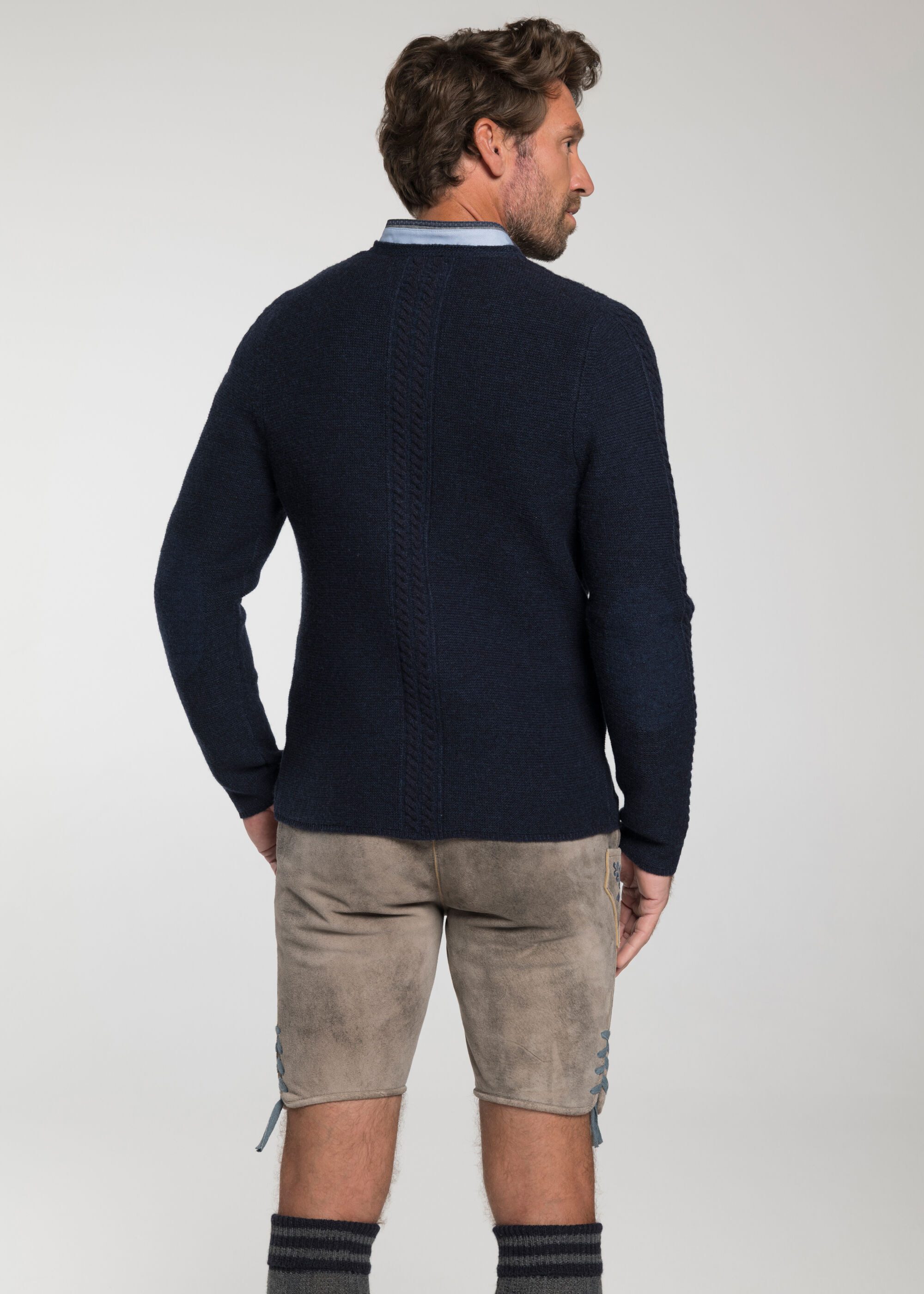 Spieth & Wensky Trachtenstrickjacke Gent (1-tlg) mit Stickmuster