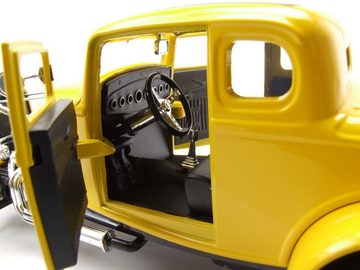 Motormax Modellauto Ford Coupe 1932 American Graffiti Hot Rod gelb Modellauto 1:18 Motorma, Maßstab 1:18