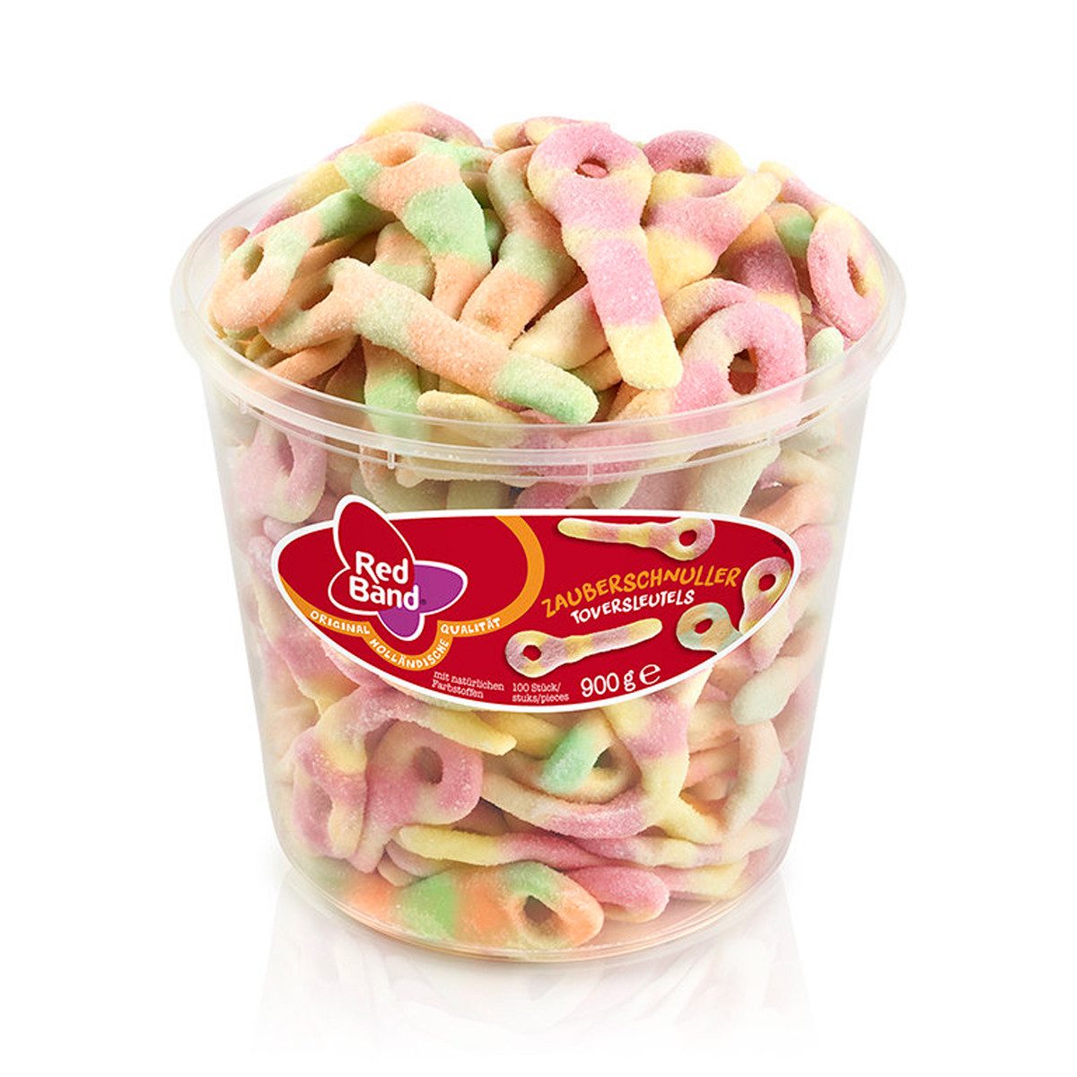 Red Band Süßigkeit, Red Band Zauberschnuller Schaumzucker mit Fruchtgeschmack 900g