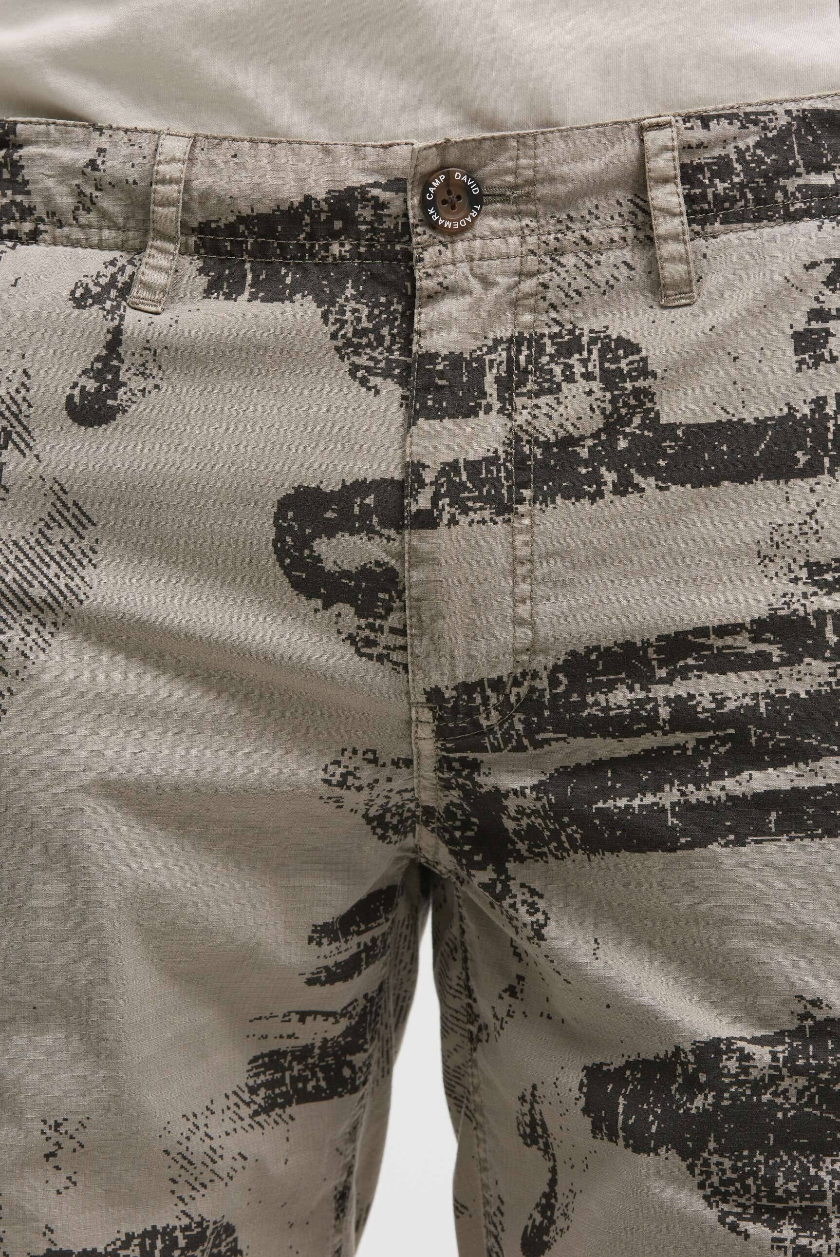 CAMP DAVID Shorts mit All Over Print