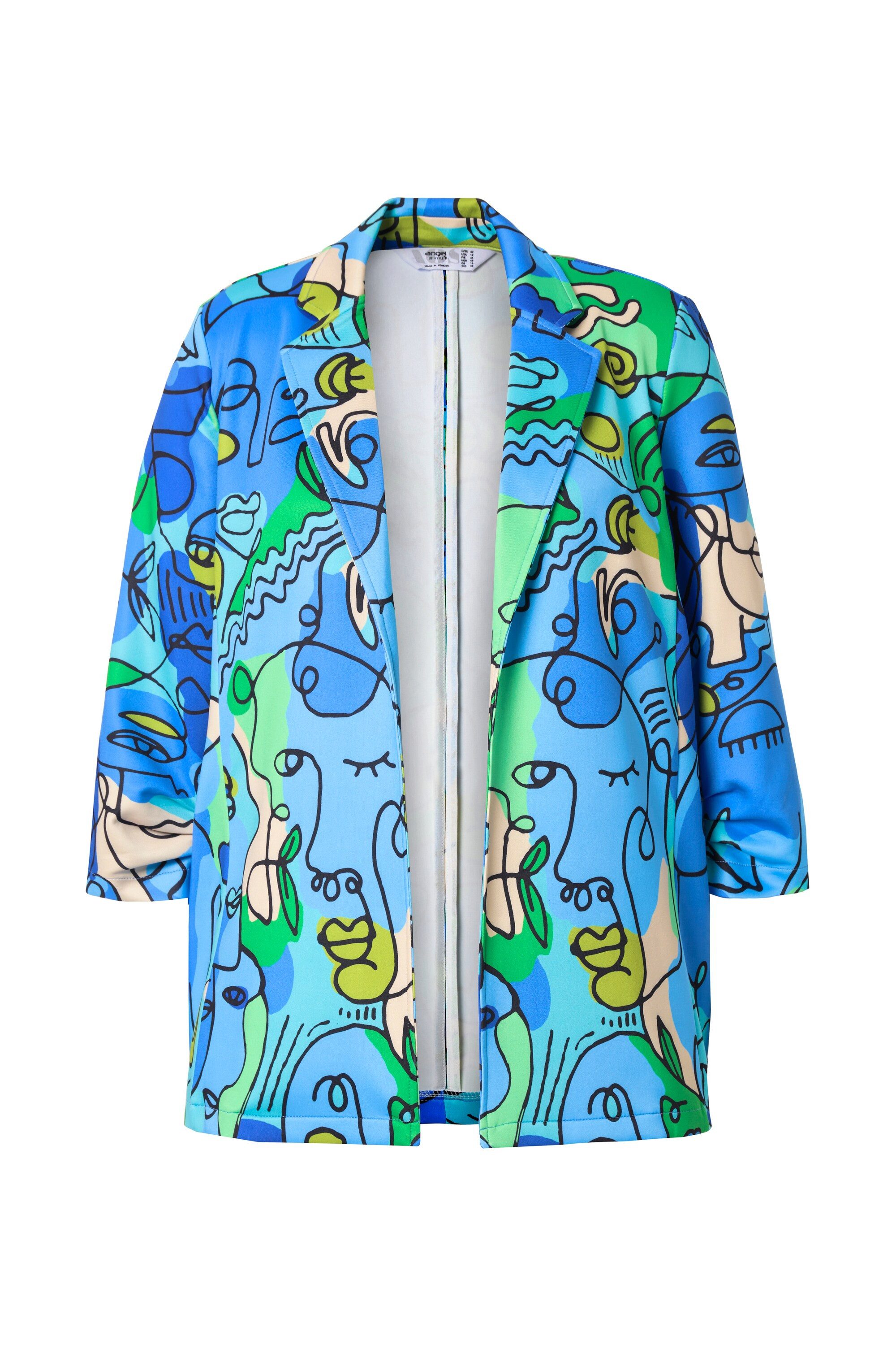 Angel of Style Blusenblazer Blazer Gesichterdruck günstig online kaufen