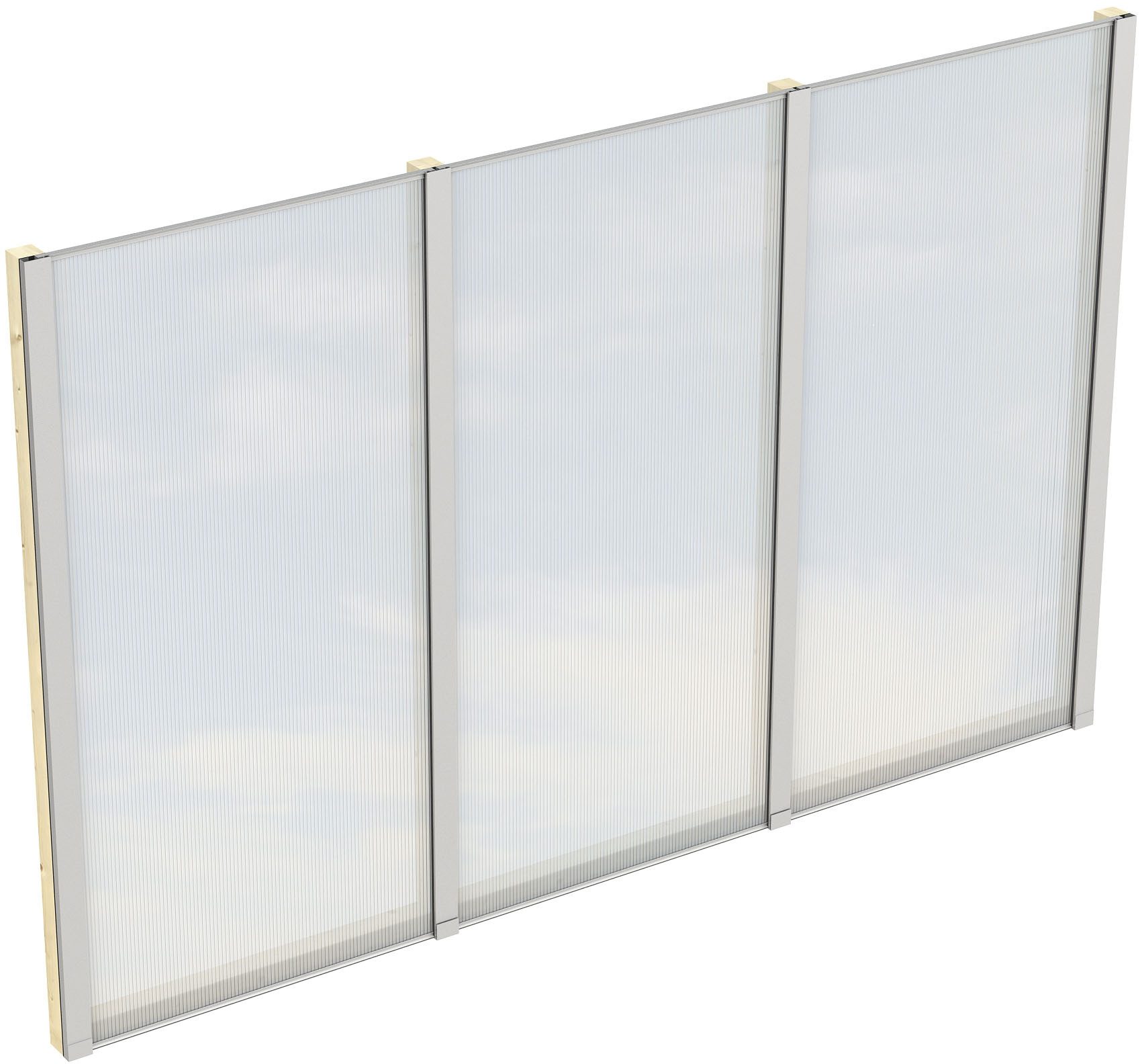 Skanholz Carport-Seitenwand, BxH:293x200 cm, m. Polycarbonat, freistehend