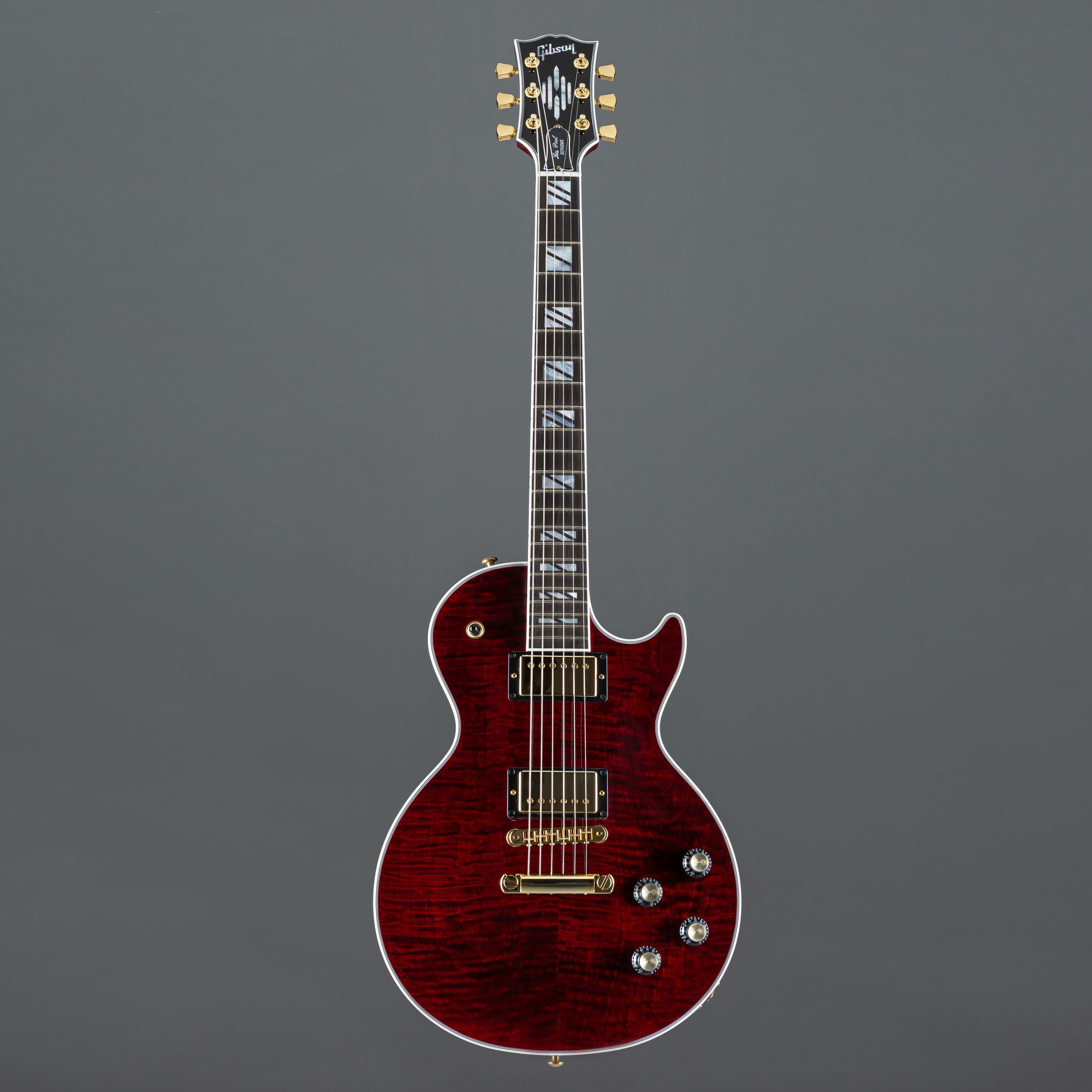 Gibson E-Gitarre, Les Paul Wine Red - Single Cut Electric Guitar, E-Gitarren, Single Cut Modelle, Les Paul Supreme Wine Red - Single Cut E-Gitarre