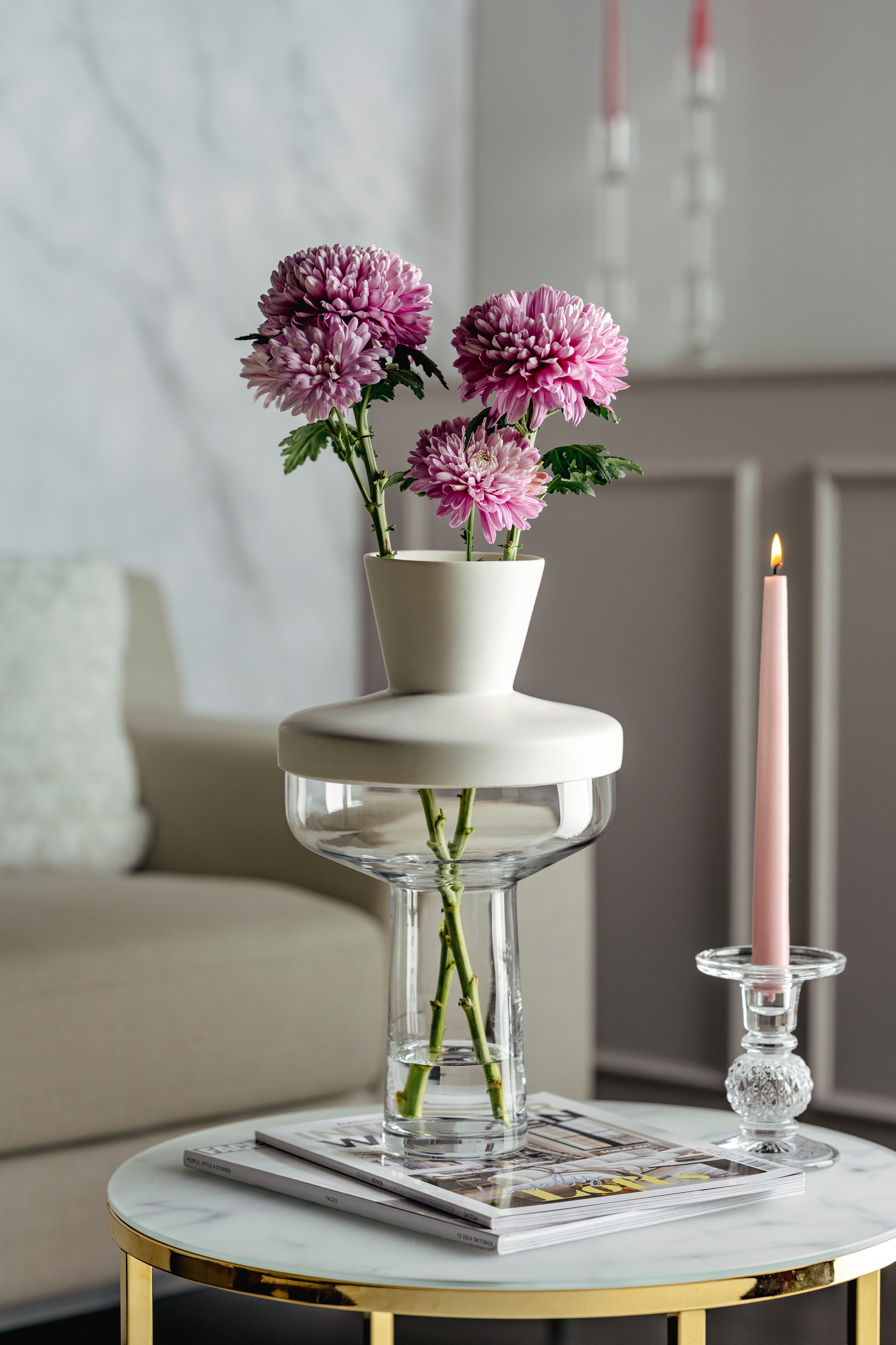 LEONARDO Dekovase GK/Vase + Top RIVA (1 St) – Bild 3 von 5