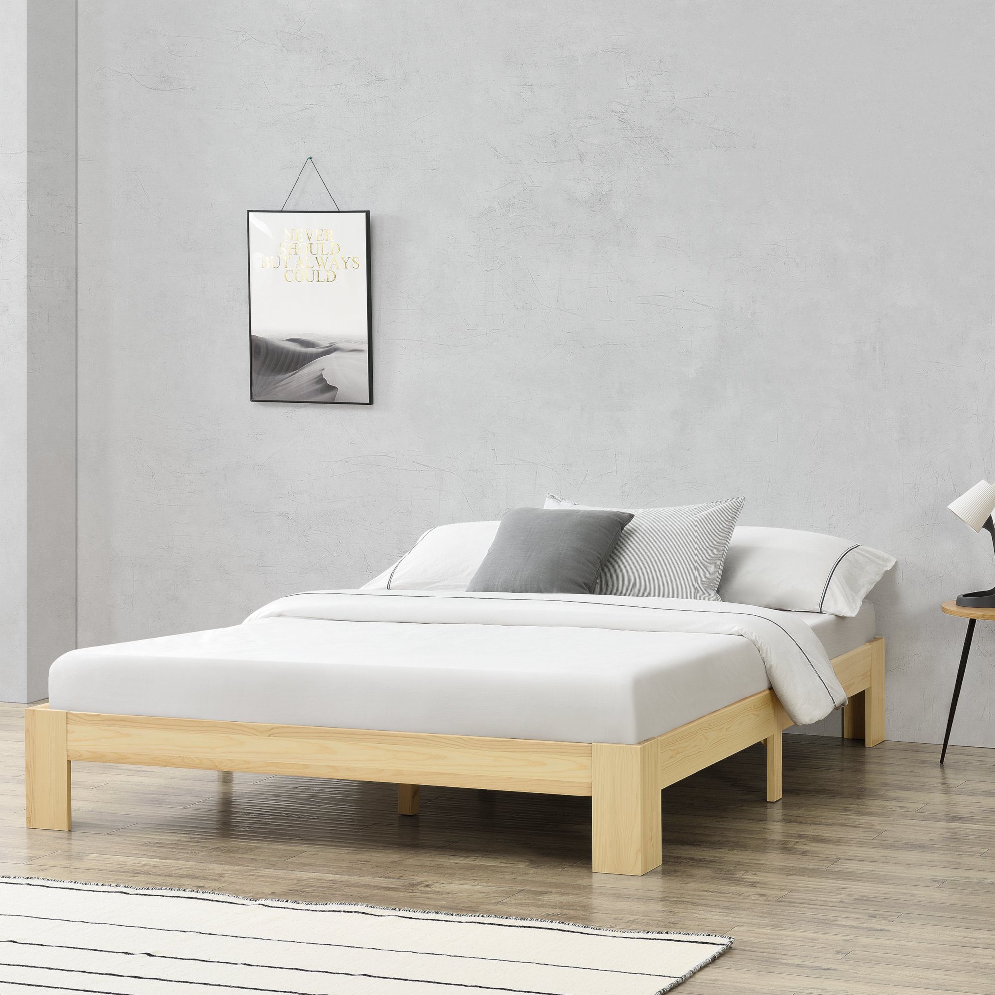 en.casa Holzbett, Raisio Doppelbett 140x200 cm günstig online kaufen