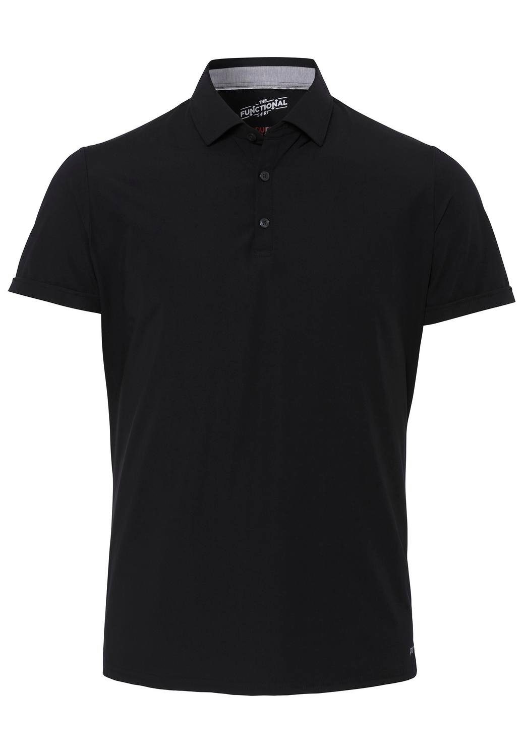 Pure T-Shirt Pure Functional Polo Knopf slim fi