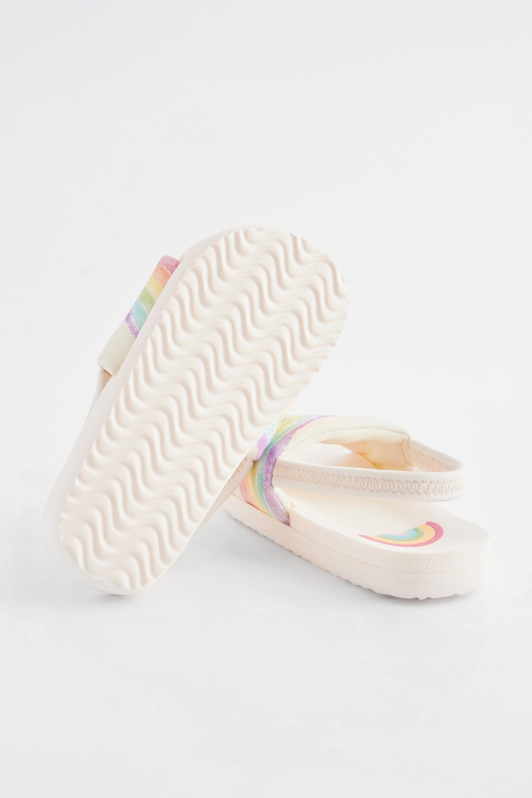 Next Slipper mit Regenbogenmotiv Pantolette (1-tlg)