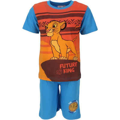Disney The Lion King Schlafanzug Der König der Löwen Simba Kinder Pyjama Gr. 92 bis 116, 100% Baumwolle