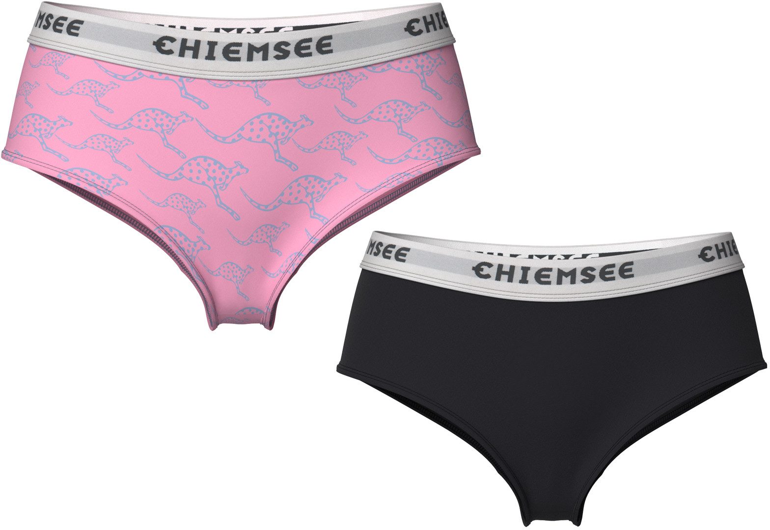 Hipster Girls 2er Pack mit Kangaroo Print Trendige Unterwäsche für Mädchen