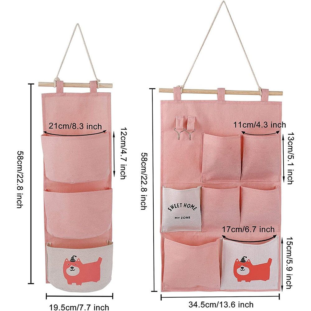 TUWENA Hängekorb 2 St. Hängeorganizer Wand Organizer Hängend Tasche