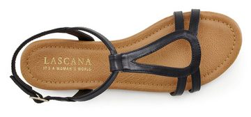 LASCANA Sandale Sandalette, Sommerschuh mit raffinierten Riemchen VEGAN