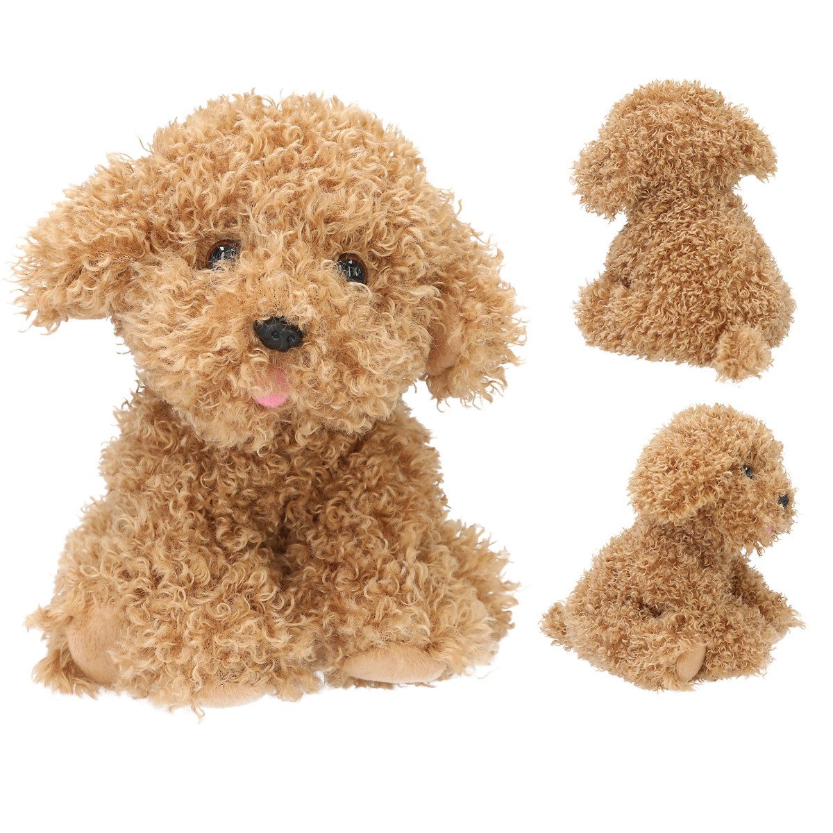 Depesche Styropor-Teil DEPESCHE TOPModel Plüsch Hund Holly hellbraun 16cm