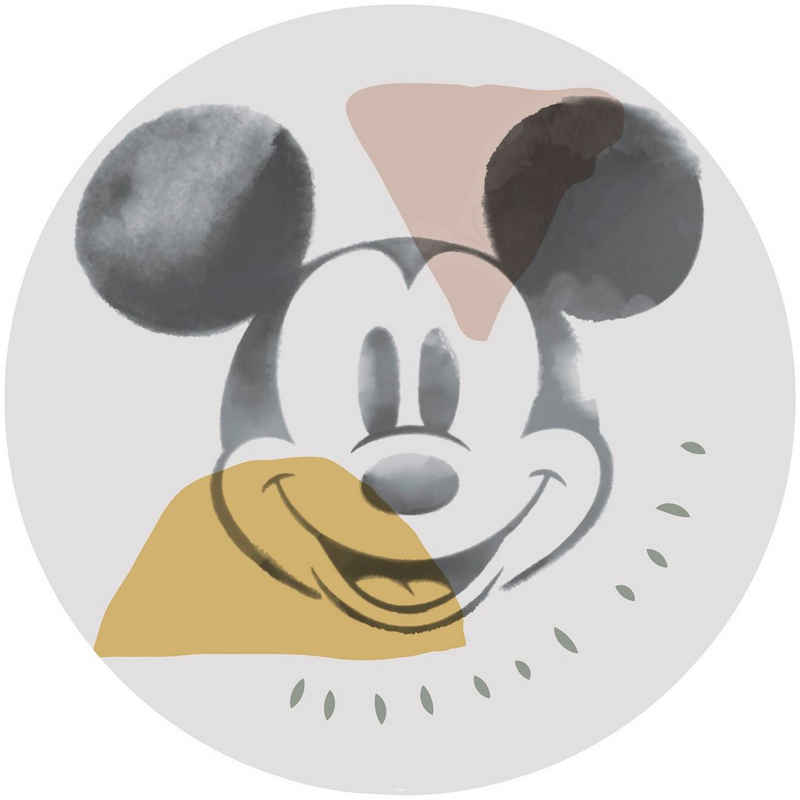 Komar Fototapete »Mickey Abstract«, glatt, Comic, Retro, bedruckt, mehrfarbig, BxH: 128x128 cm, selbstklebend