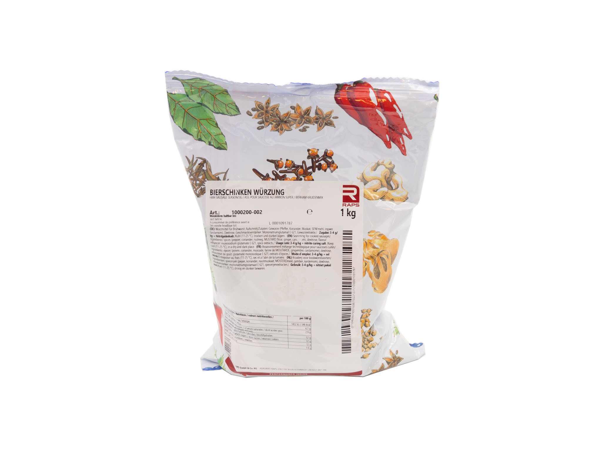 Raps Gewürz Bierschinkengewürz 1 kg Beutel