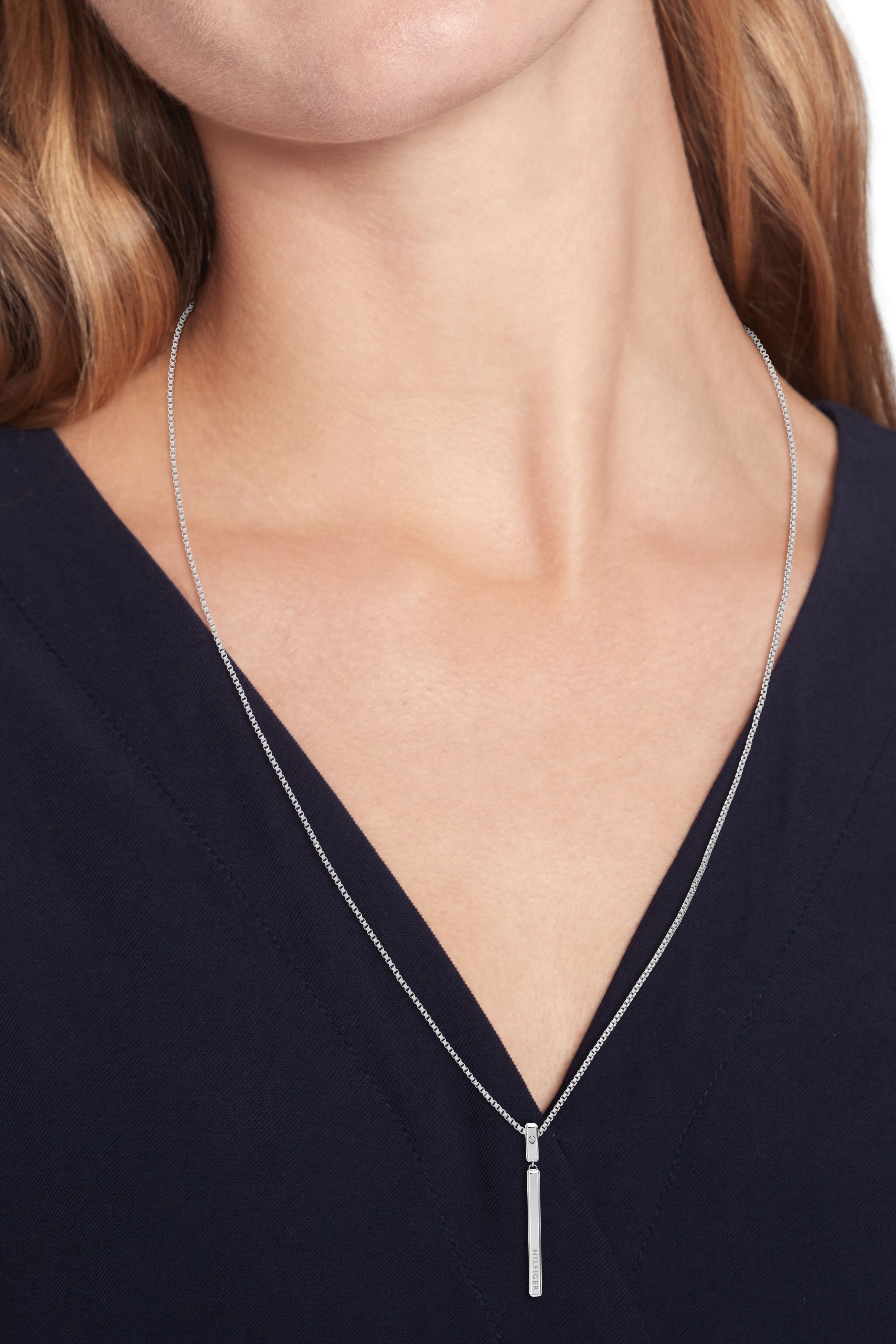 Tommy Hilfiger Kette mit Anhänger LINEAR, günstig online kaufen
