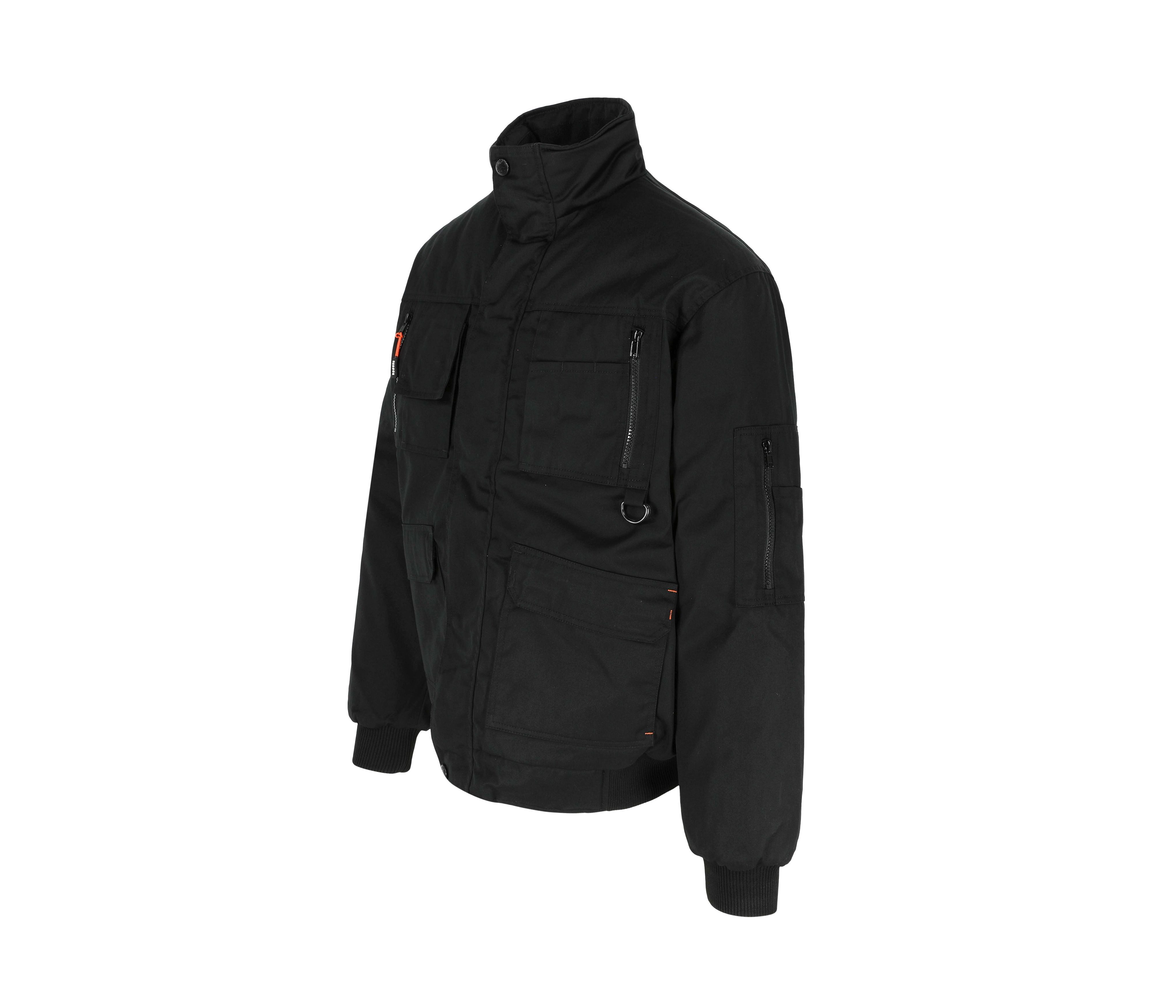 Herock Arbeitsjacke Gefütterte Jacke mit Fleecekragen und vielen Taschen warm