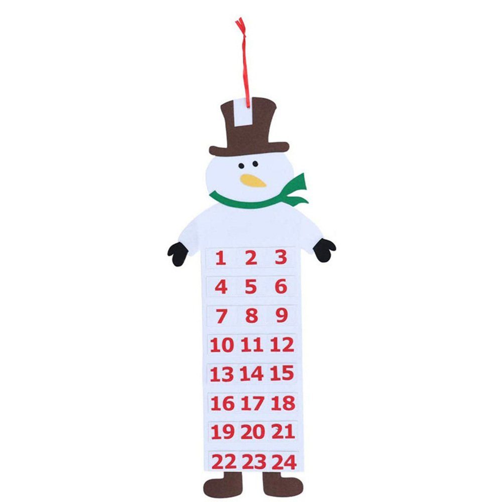 Niedlicher, Blusmart snowman Rehkitzförmiger Modischer Weihnachts-Taschenkalender, Christbaumschmuck
