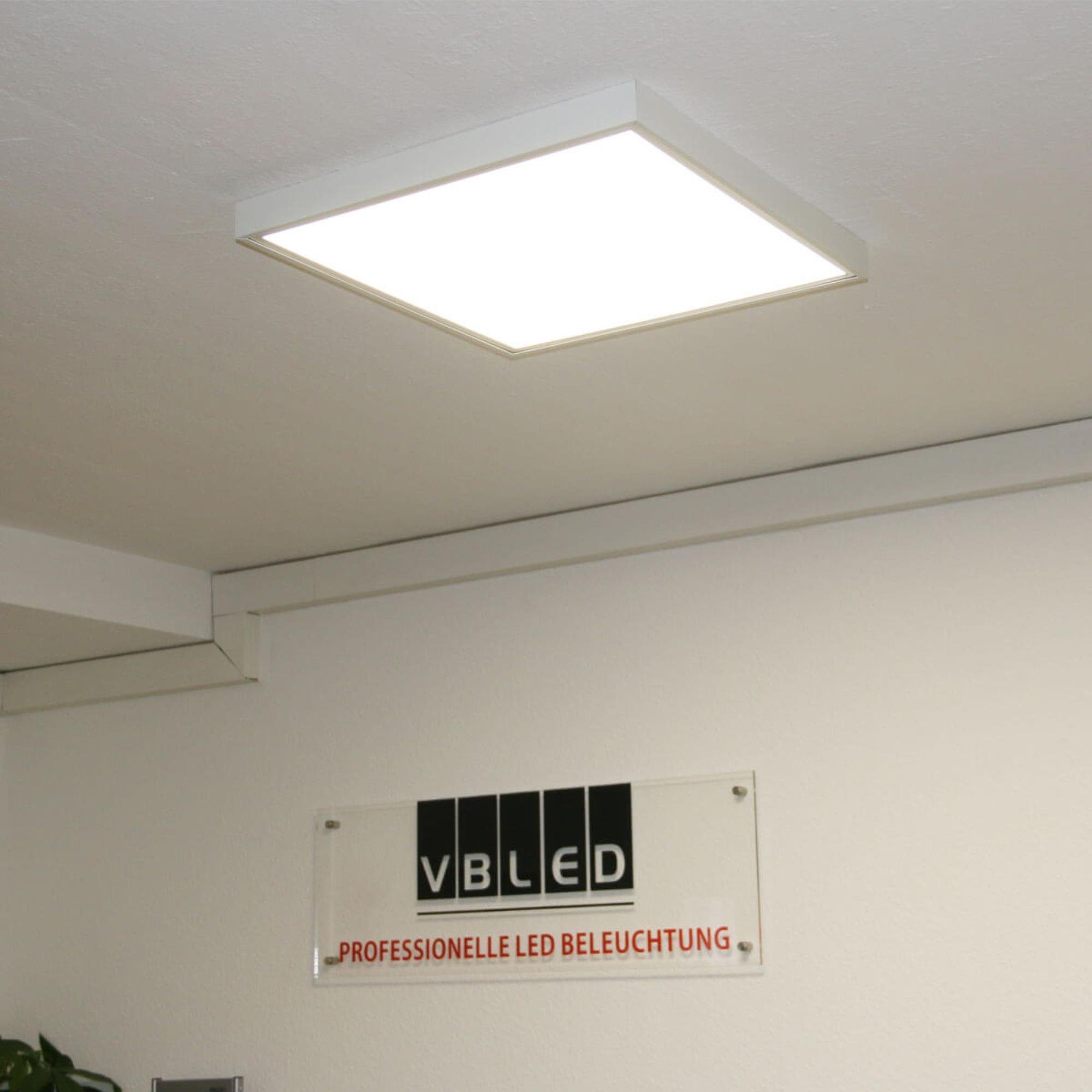 Aufbau für Aufputz-Rahmen Panel VBLED und einfacher - Rahmen schneller LED