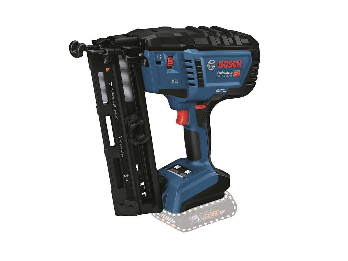 BOSCH Akku-Stauchkopfnagler Bosch Akku-Holznagler GNH 18V-64-2 M Professional, 18 in V, (Solo-Gerät im Karton)
