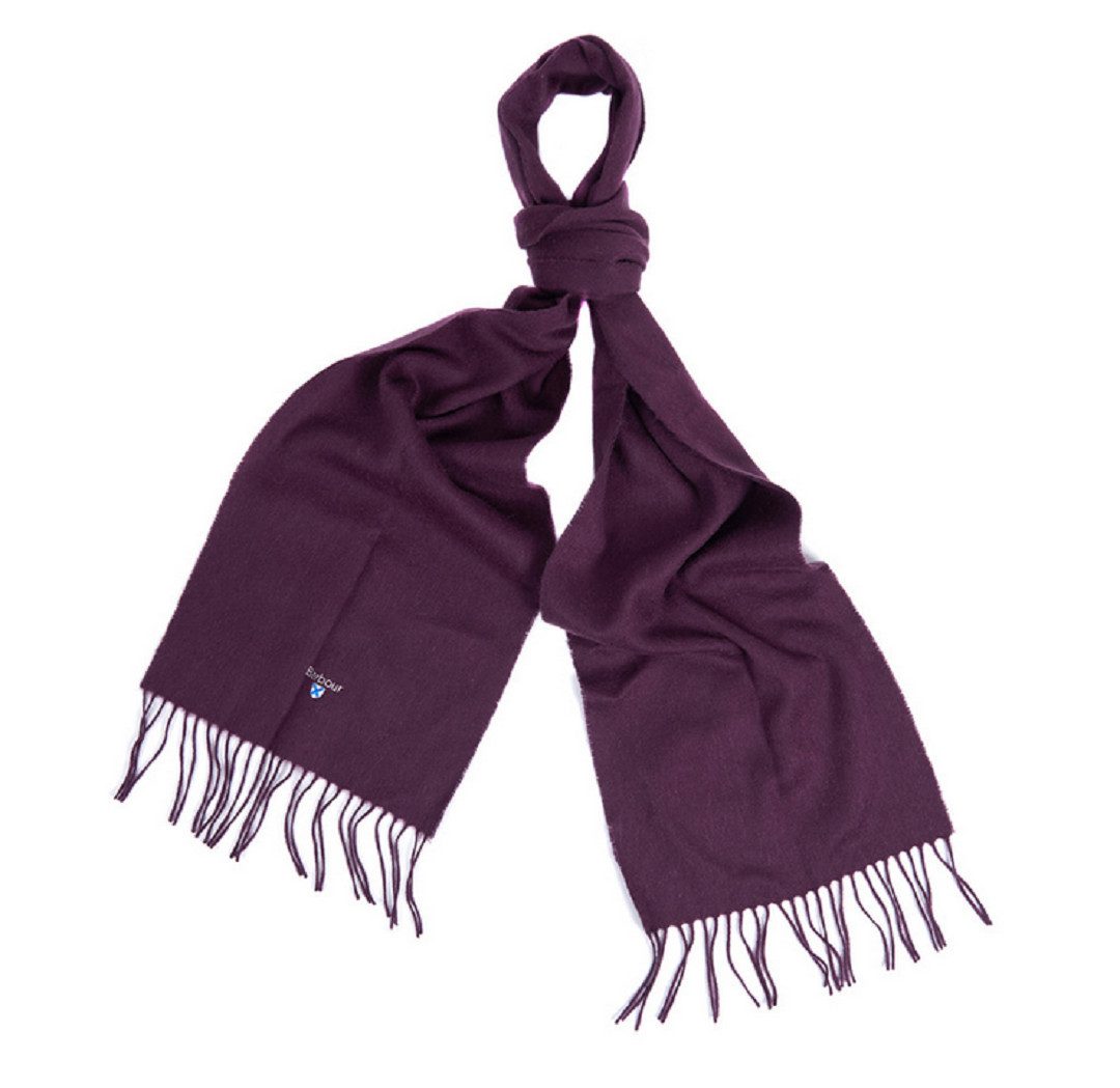 Barbour Schal BARBOUR Plain Lammwolle Schal wine günstig online kaufen
