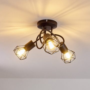 hofstein Deckenleuchte Decken Lampen schwarz Wohn Schlaf Zimmer Raum Leuchten verstellbar