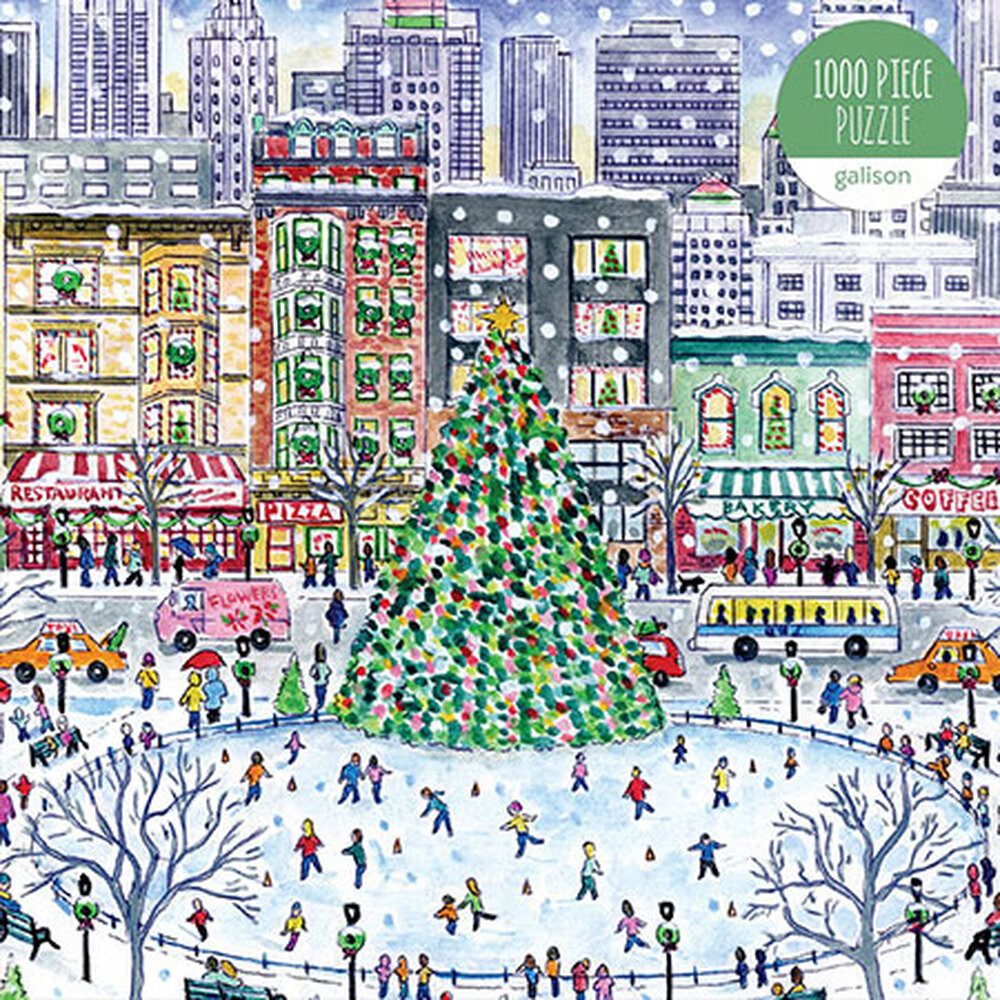 Chronicle Books Puzzle Weihnachtstrubel in der Stadt, Storrings, Puzzleteile
