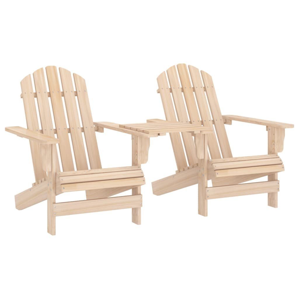 Gartenstuhl Adirondack-Gartenstühle mit Tisch Massivholz Tanne