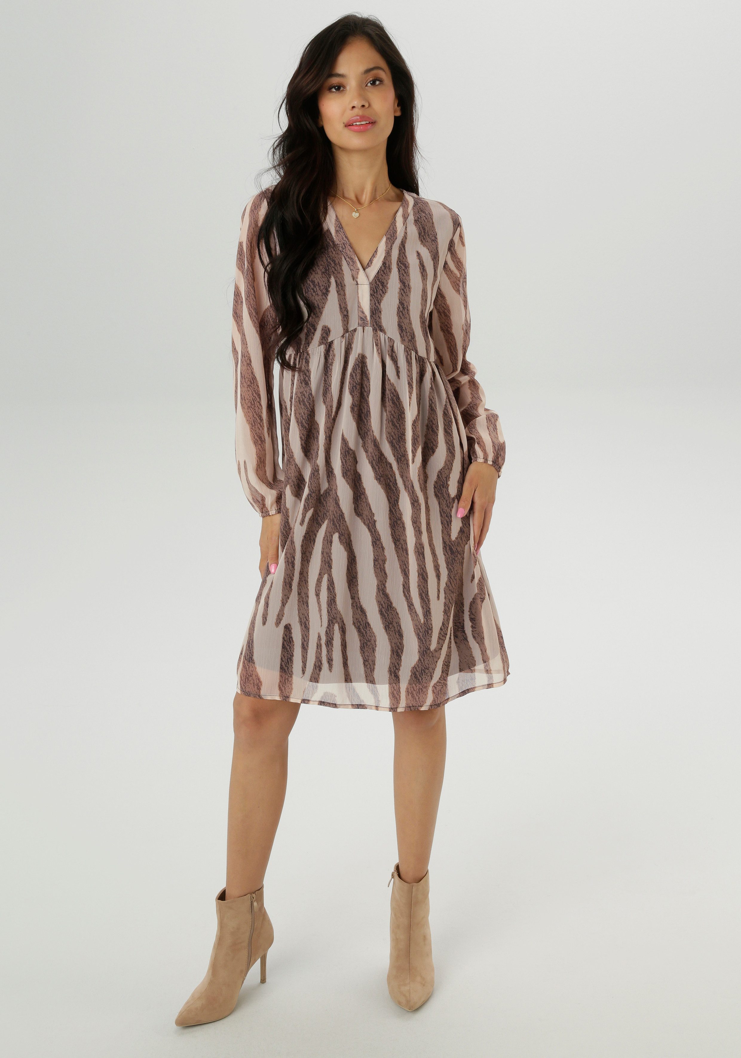 Aniston SELECTED Tunikakleid mit fantasievollem Animalprint allover günstig online kaufen