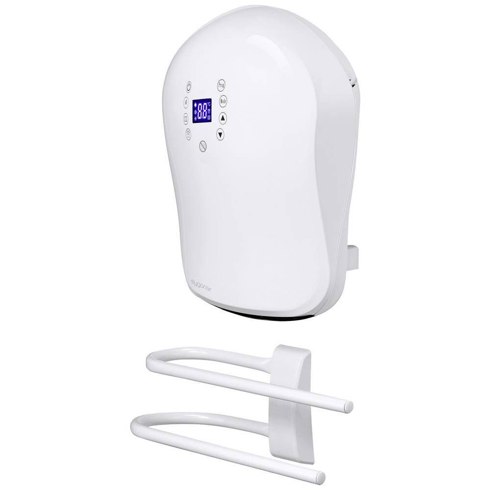 Sygonix Badschnellheizer Bad Schnellheizer mit Soft-Touch Bedienfeld SY-5050586, Überhitzungsschutz, mit beleuchtetem LED-Display, Timer